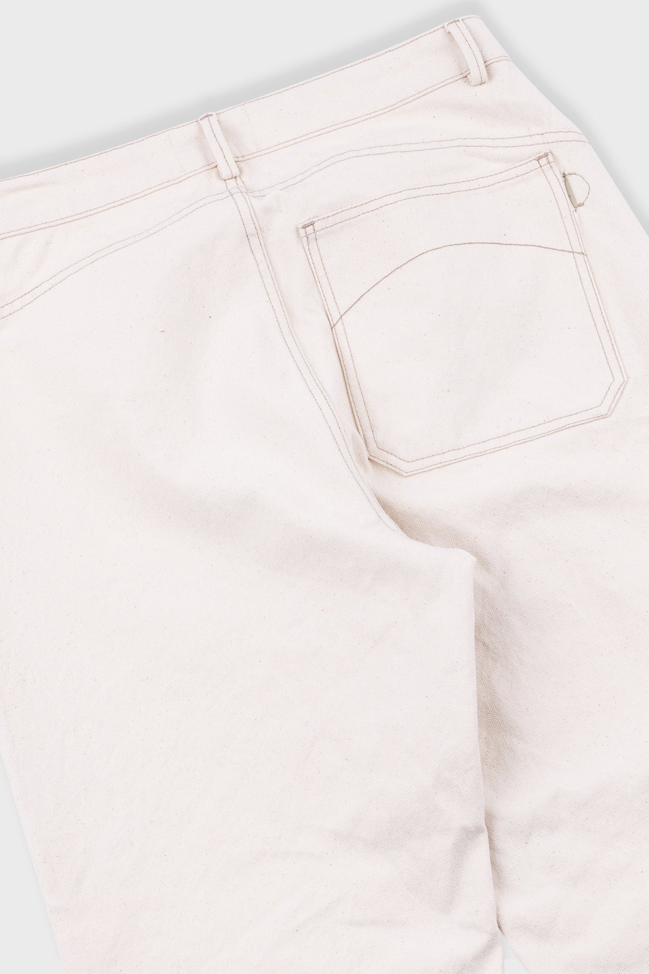 Barrel Leg Jean - Ecru Canvas