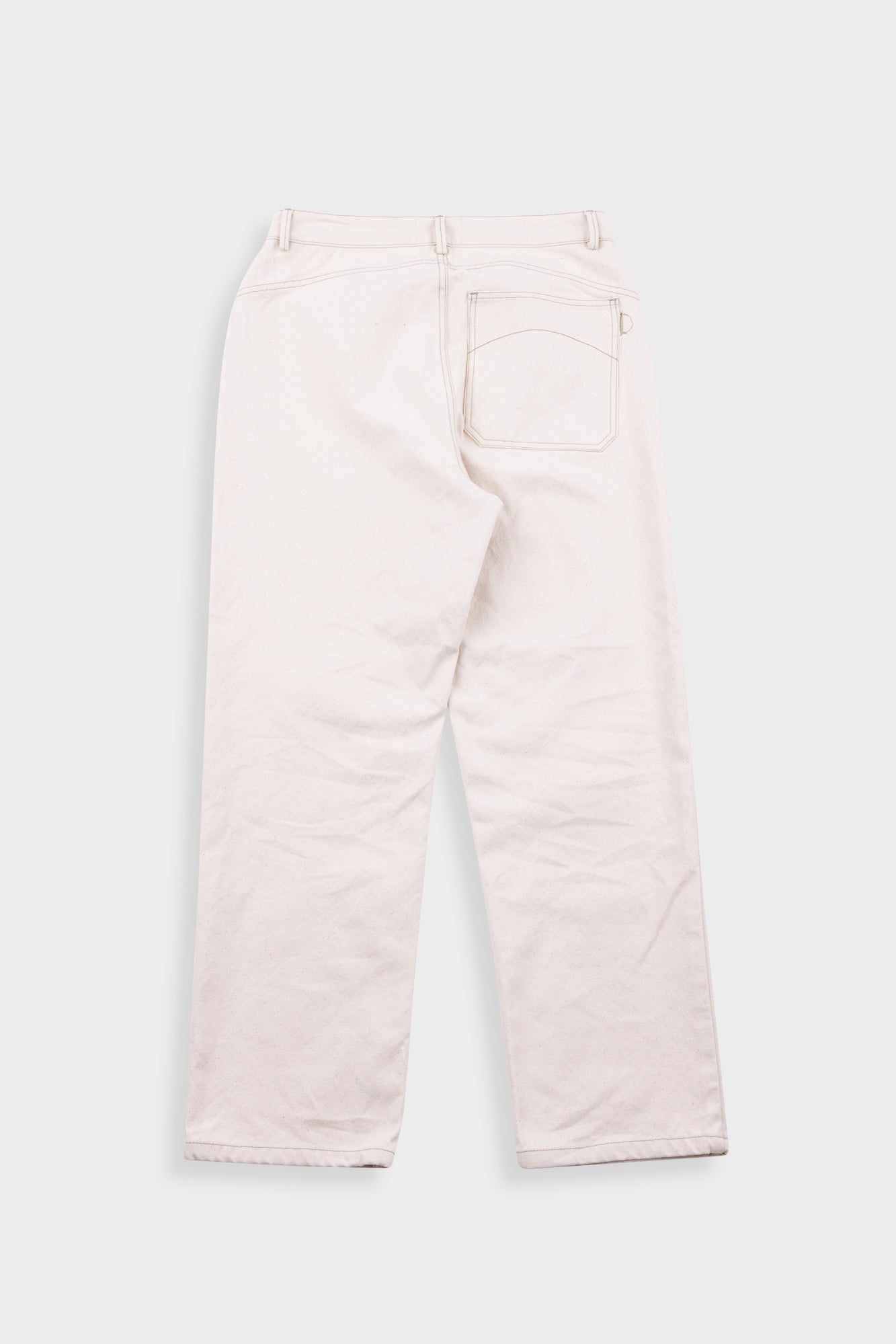 Barrel Leg Jean - Ecru Canvas