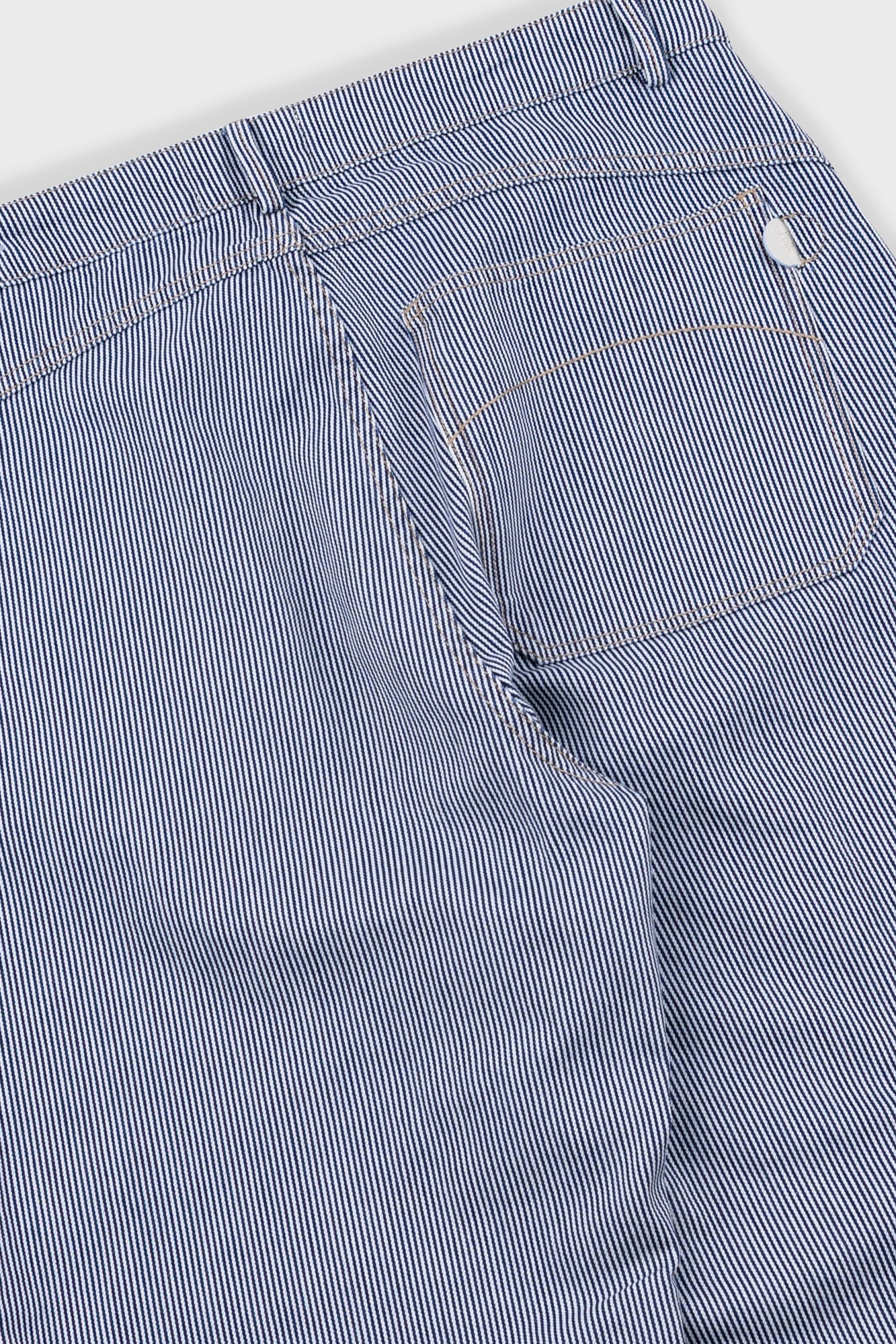 Barrel Leg Jean - Indigo Ticking Stripe