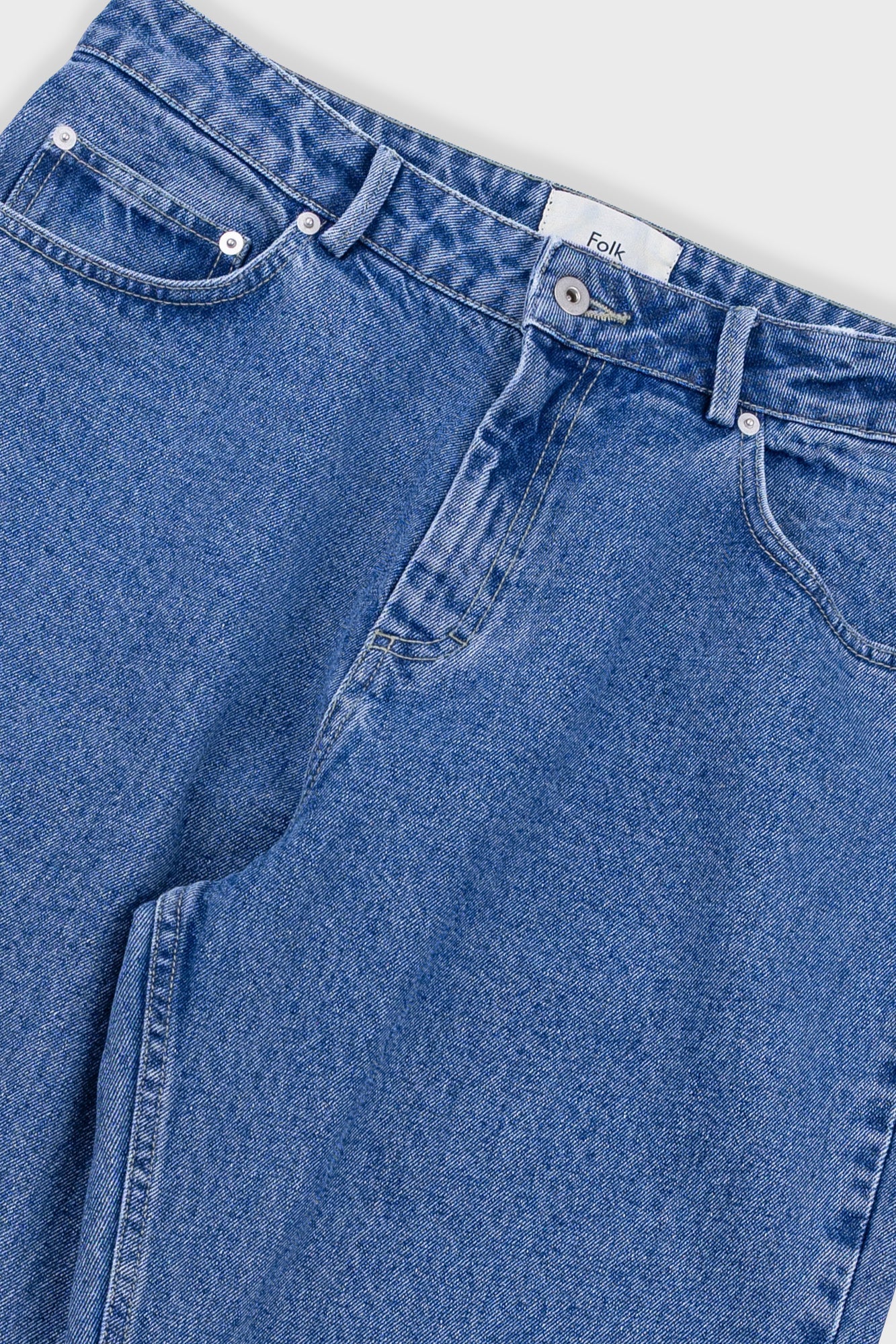 Barrel Leg Jean - Light Wash Denim