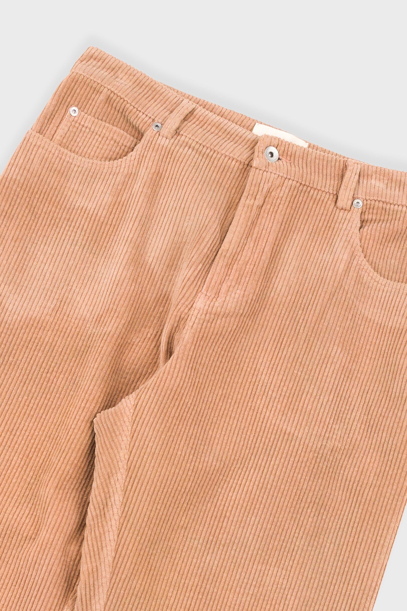 Barrel Leg Trouser - Mink Chunky Cord