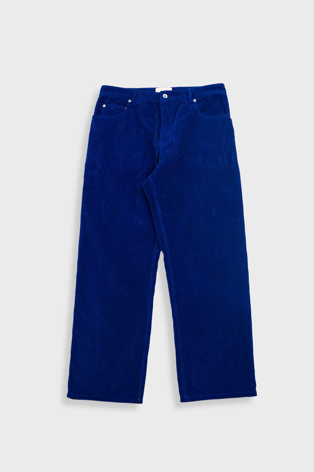 Barrel Leg Trouser - Rich Navy Chunky Cord
