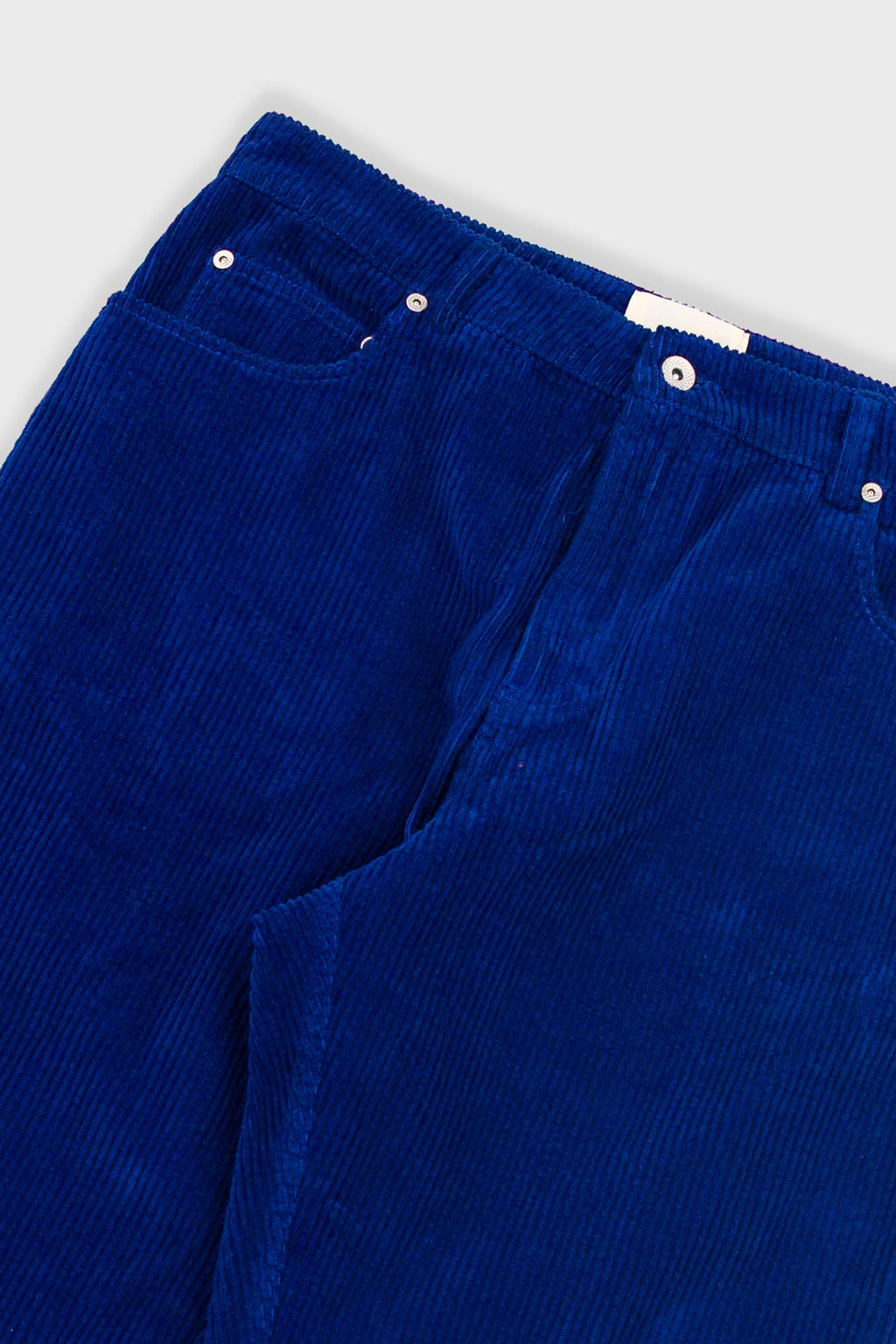 Barrel Leg Trouser - Rich Navy Chunky Cord