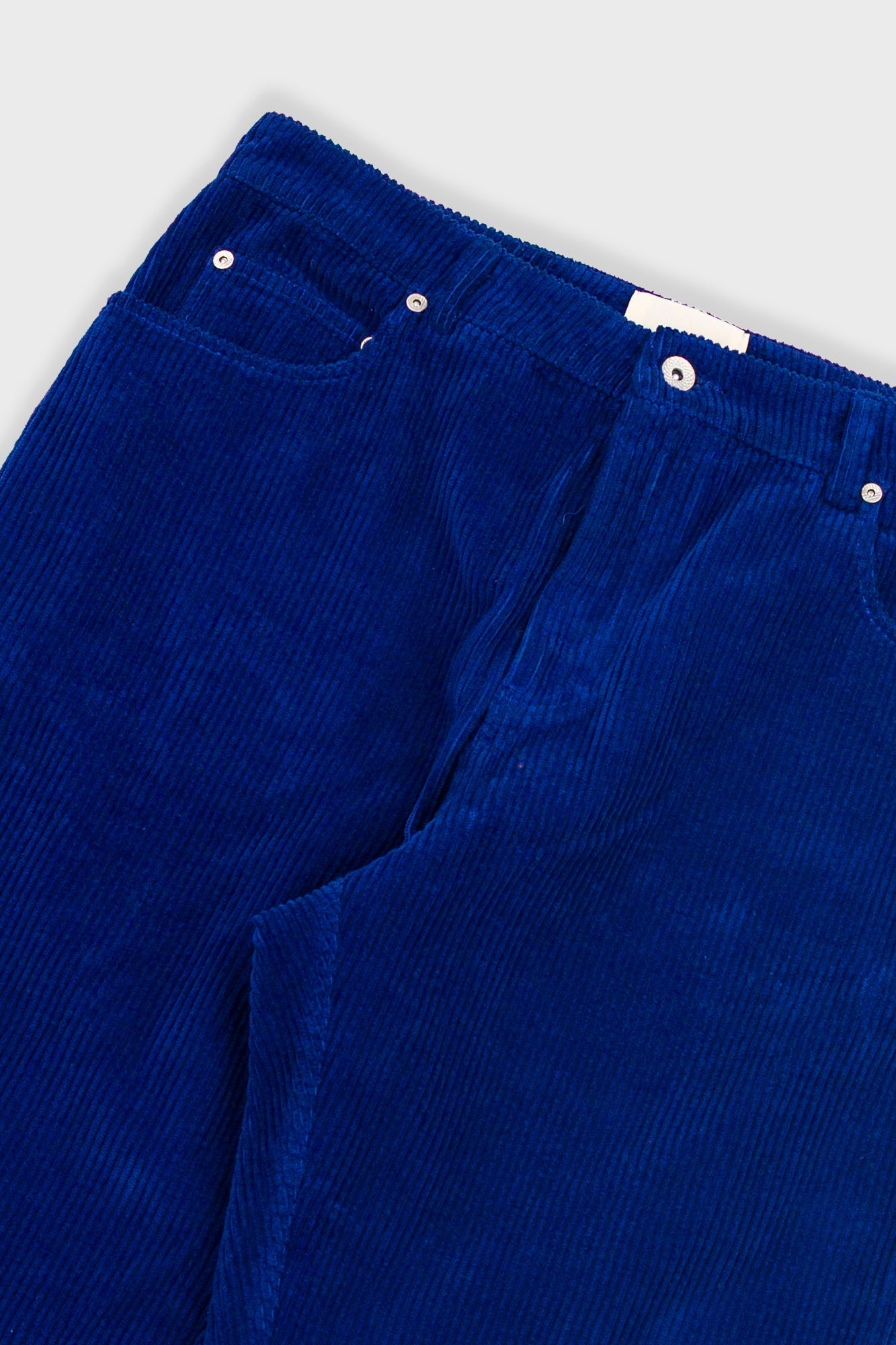 Barrel Leg Trouser - Rich Navy Chunky Cord