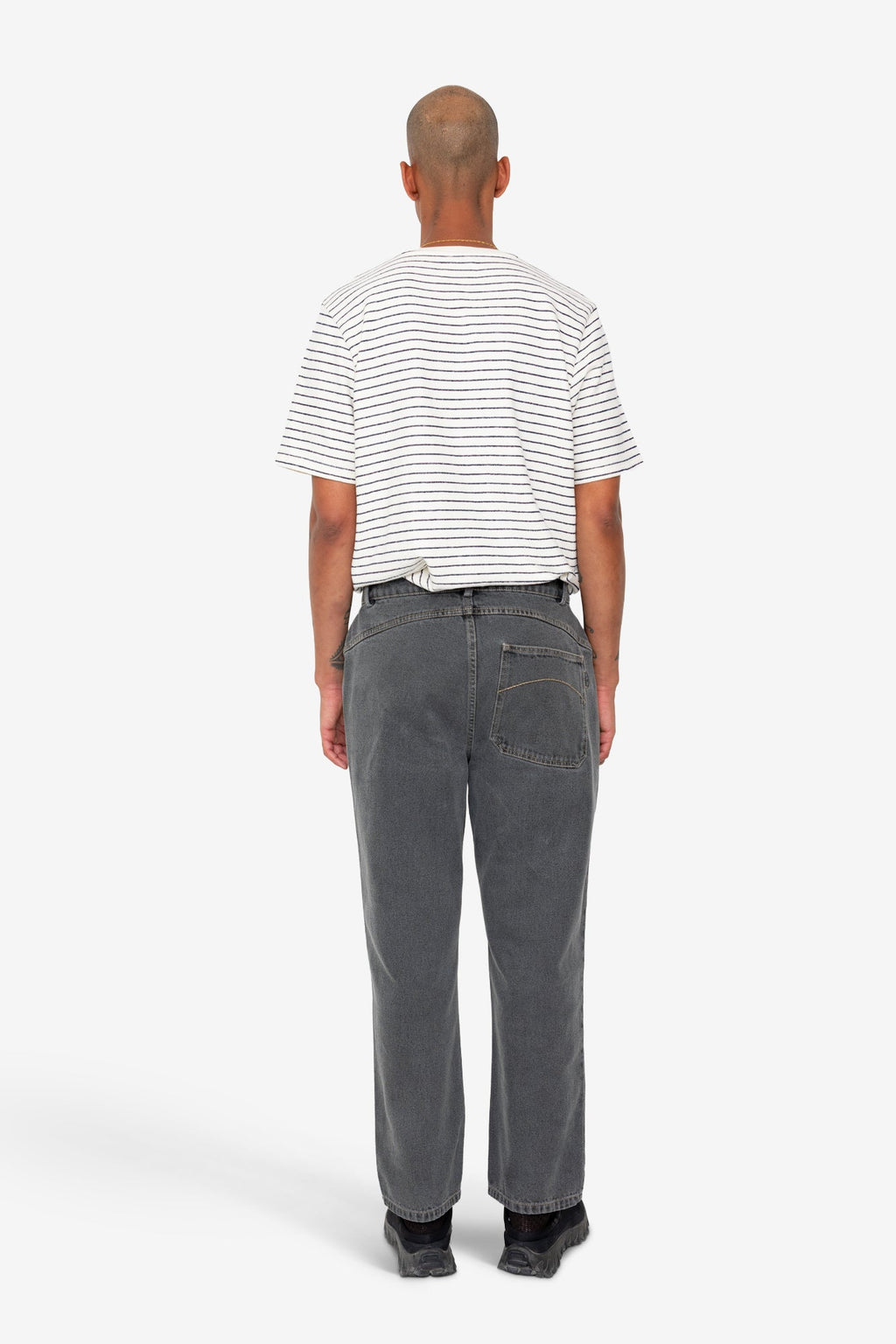 Barrel Leg Trouser - Smoke Grey Denim