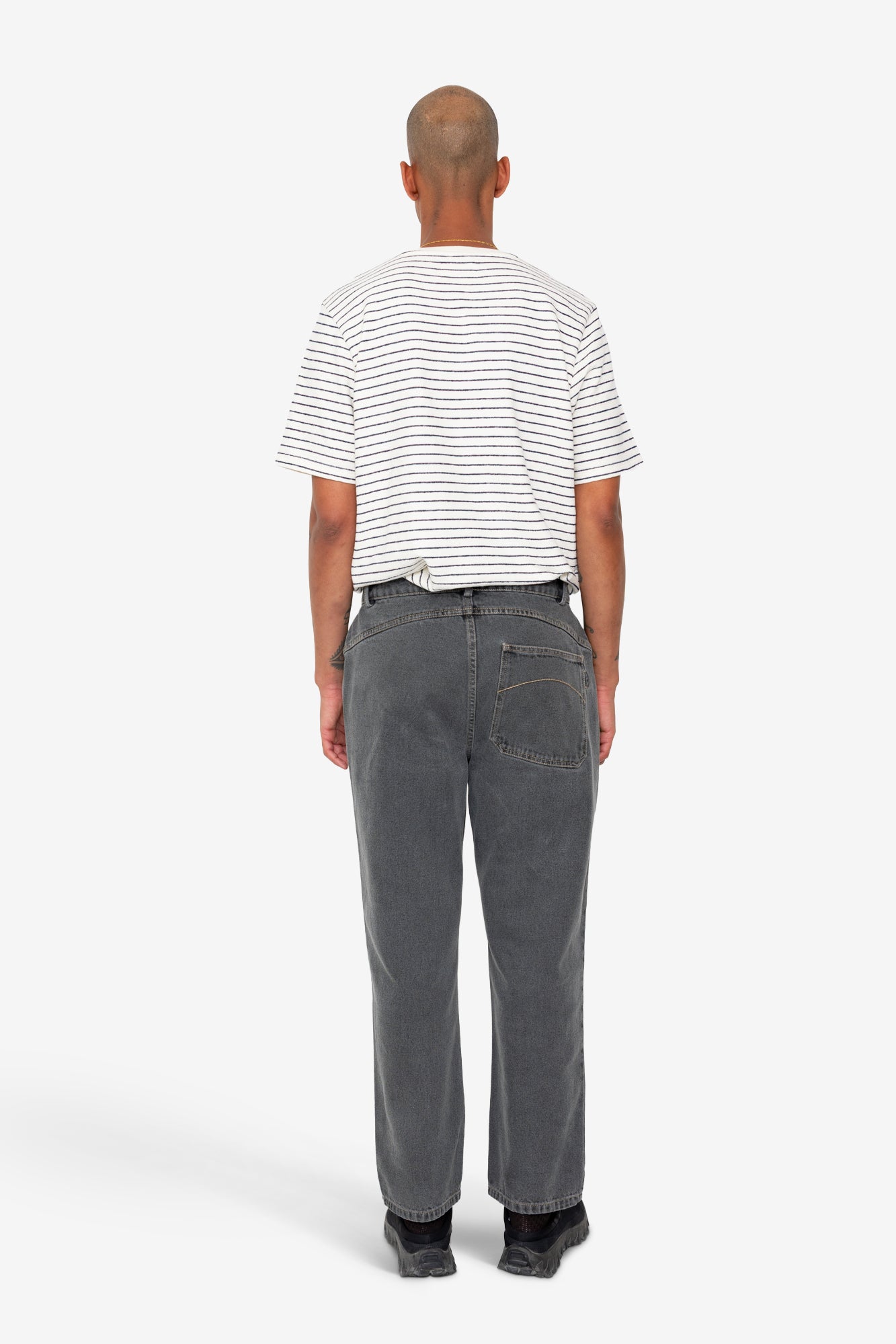Barrel Leg Trouser - Smoke Grey Denim