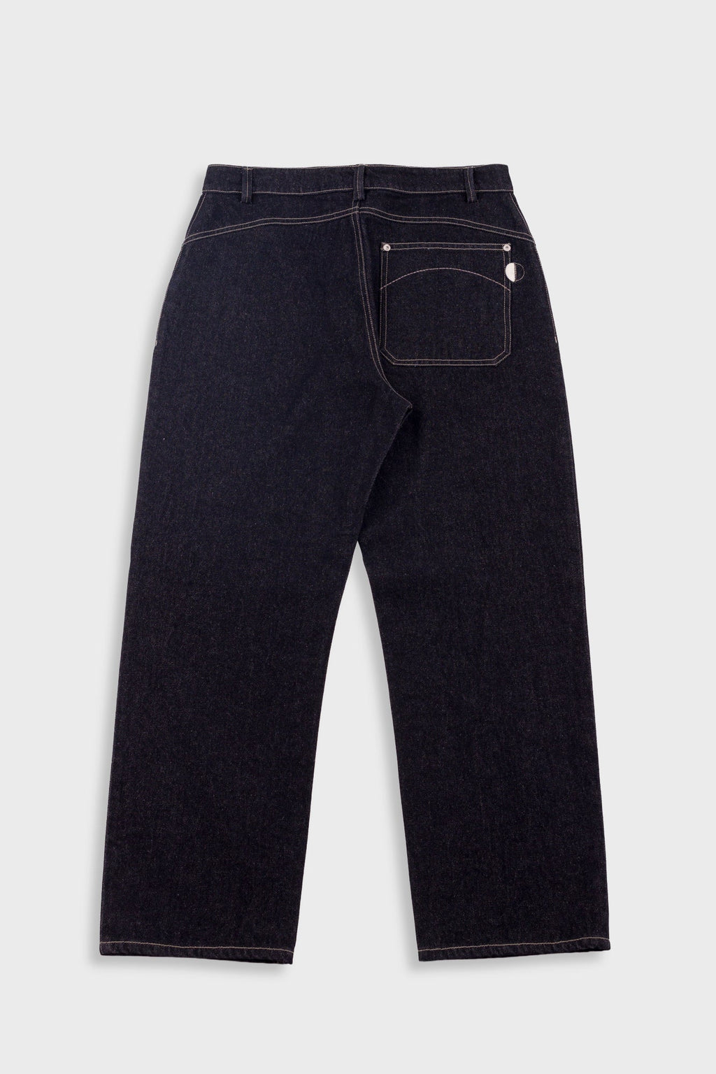 Barrel Leg Trouser - Black Denim