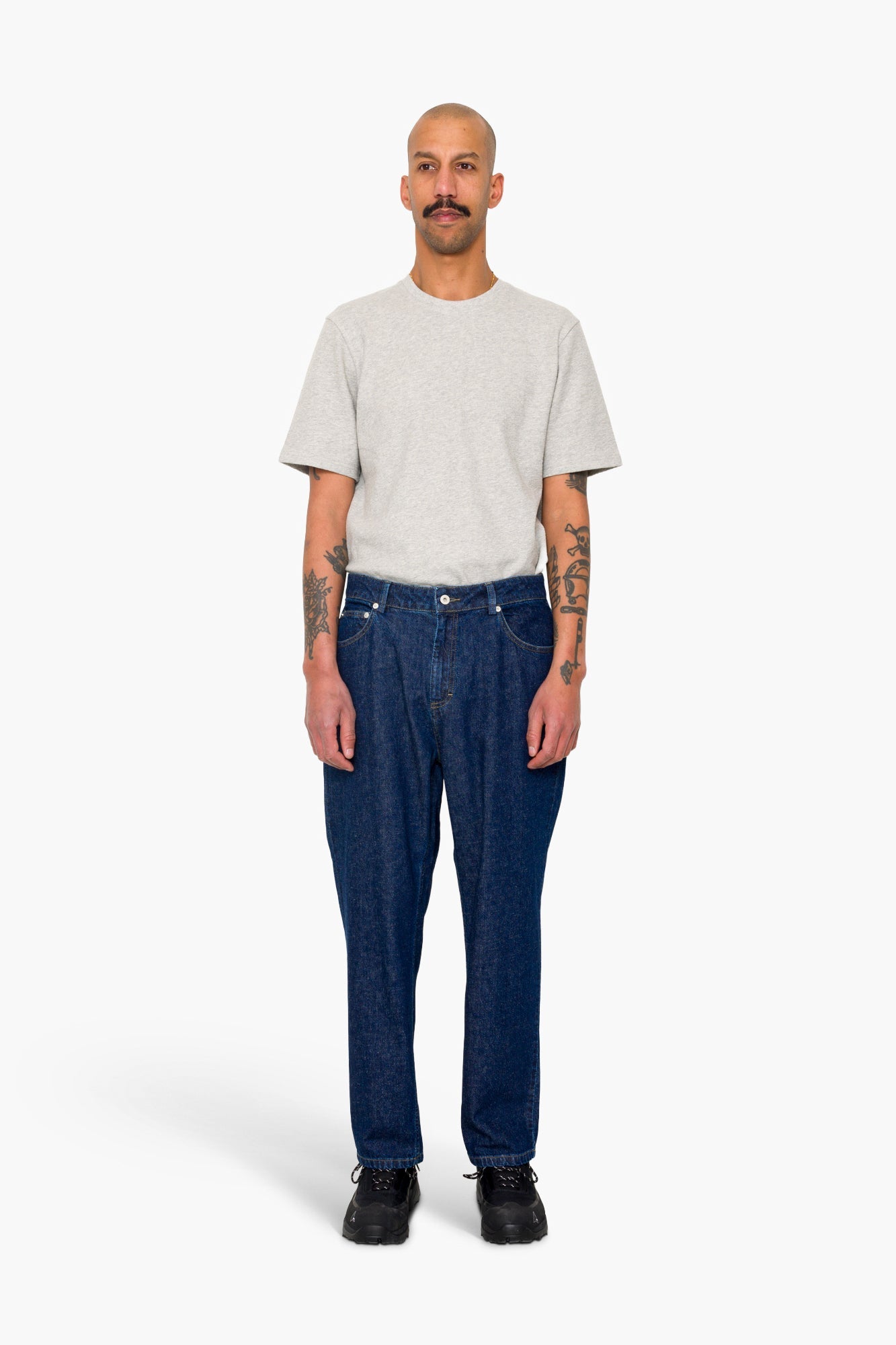 Barrel Leg Trouser - Slub Denim