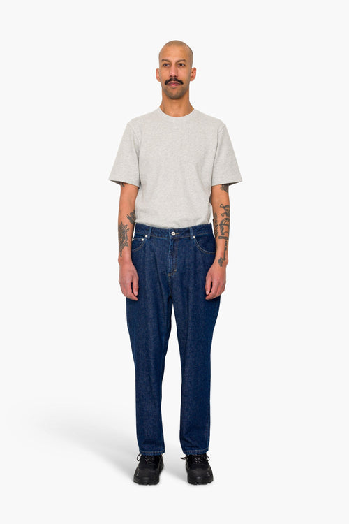 Barrel Leg Trouser - Slub Denim