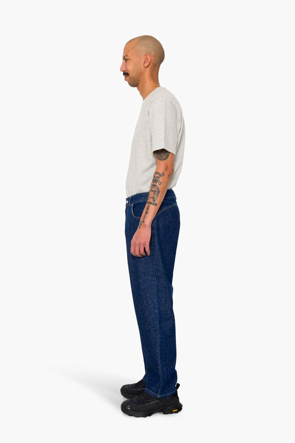 Barrel Leg Trouser - Slub Denim