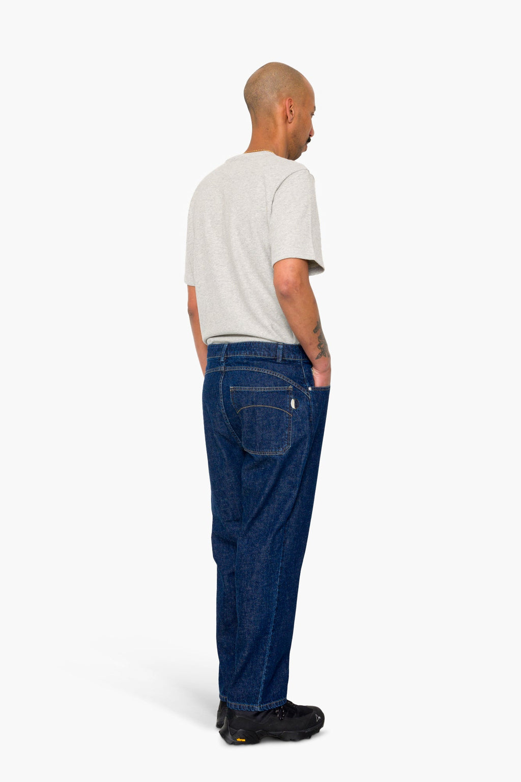 Barrel Leg Trouser - Slub Denim