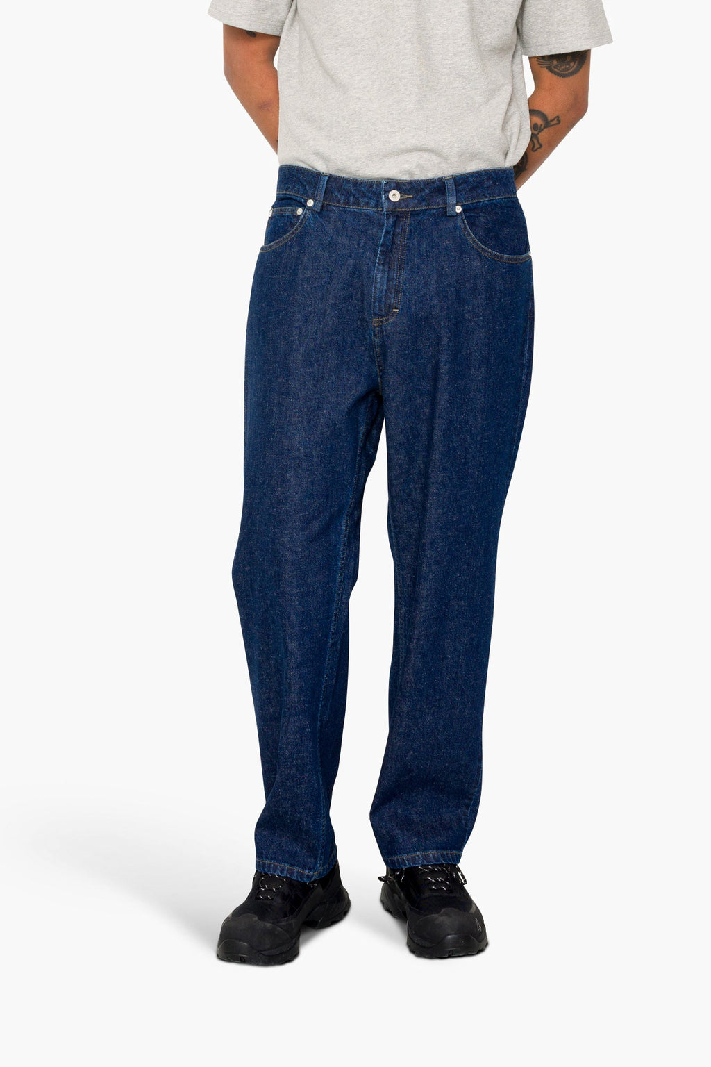 Barrel Leg Trouser - Slub Denim