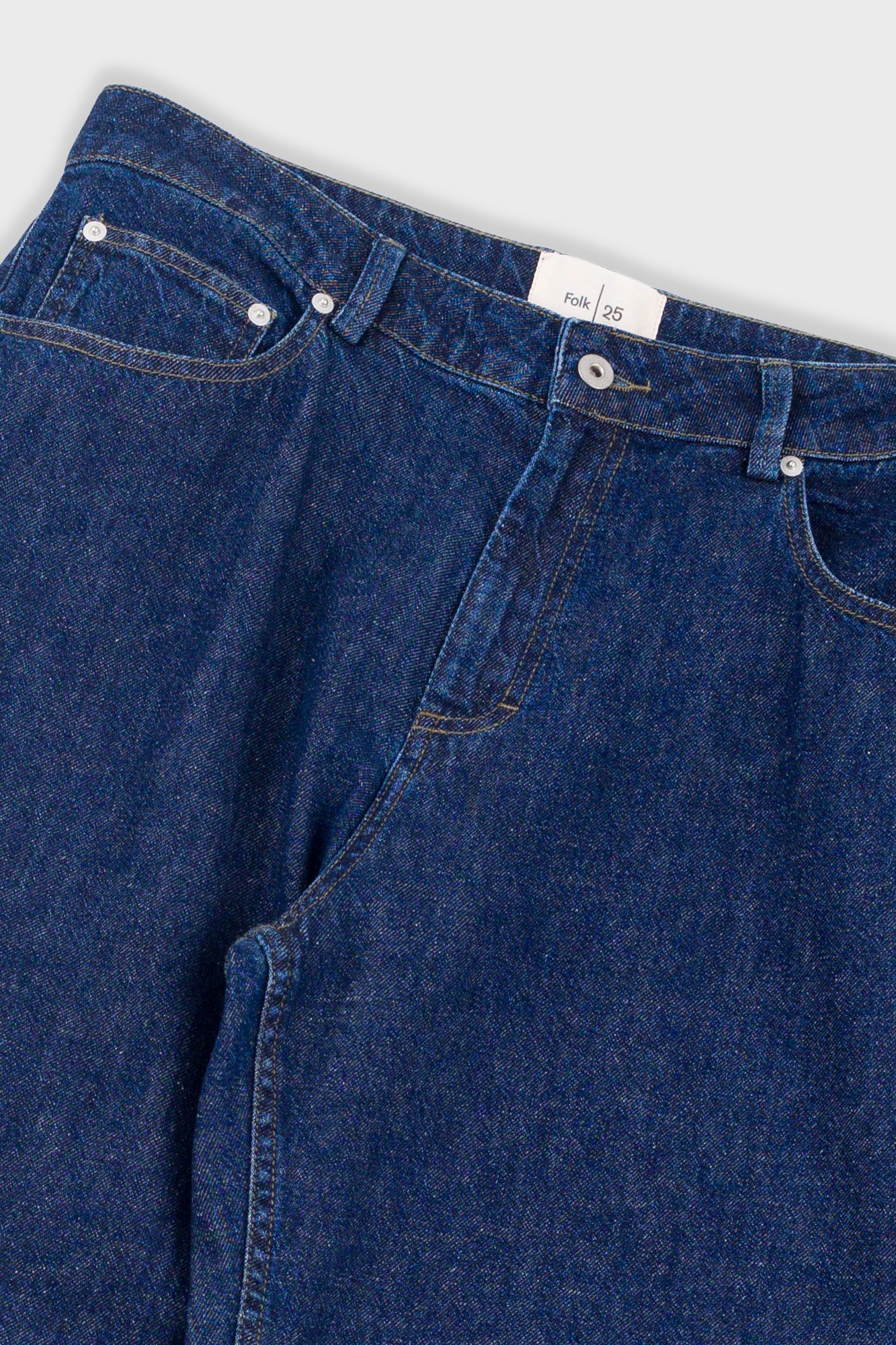Barrel Leg Trouser - Slub Denim
