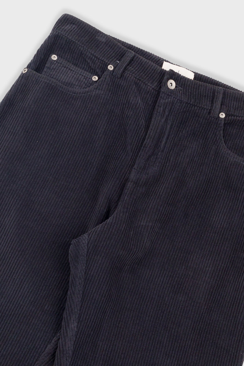 Barrel Leg Trouser - Smoke Grey Chunky Cord