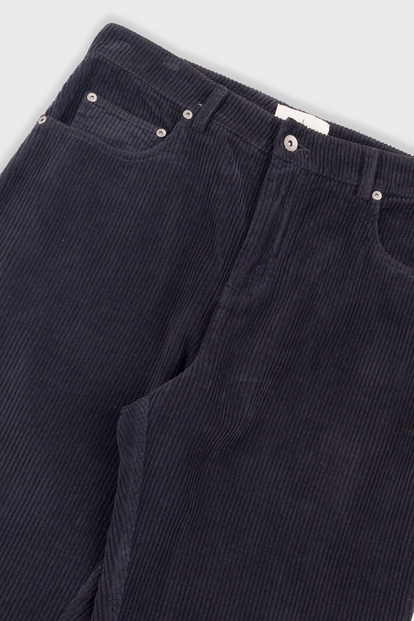 Barrel Leg Trouser - Smoke Grey Chunky Cord
