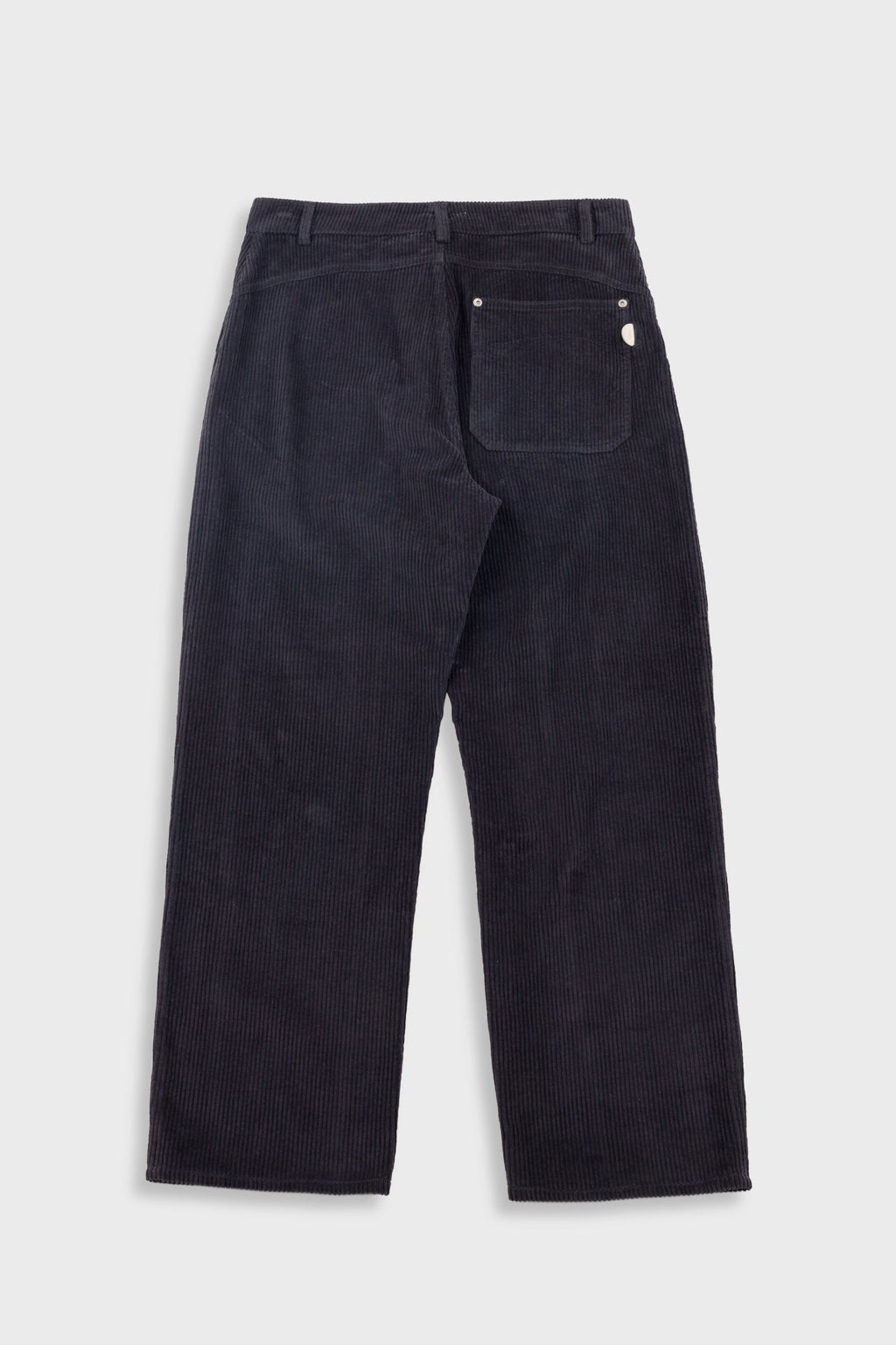 Barrel Leg Trouser - Smoke Grey Chunky Cord