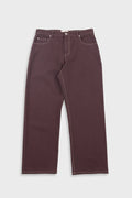 Barrel Leg Trouser - Soft Brown Twill