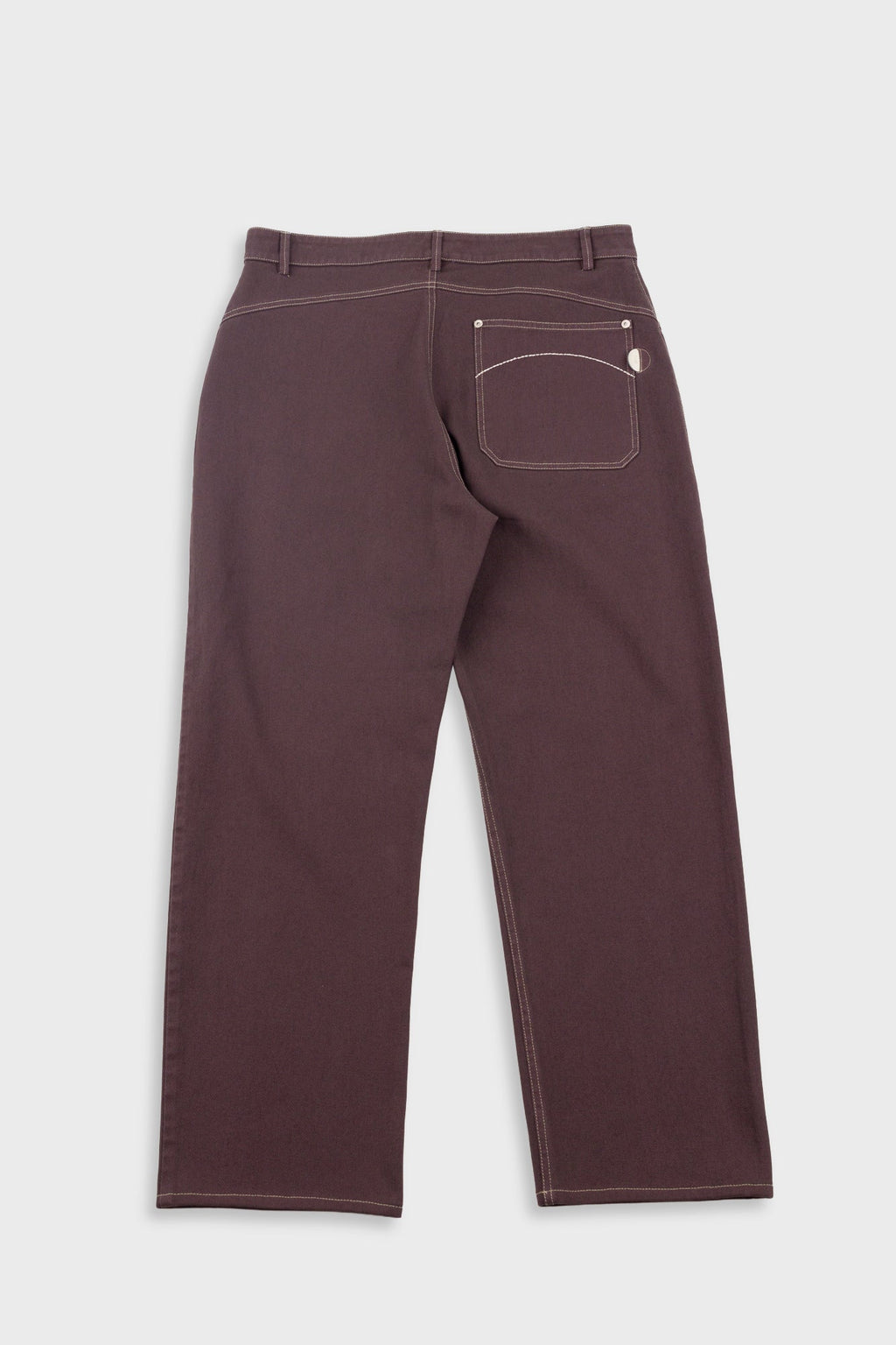 Barrel Leg Trouser - Soft Brown Twill
