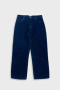 Barrel Leg Trouser - Washed Indigo Cord