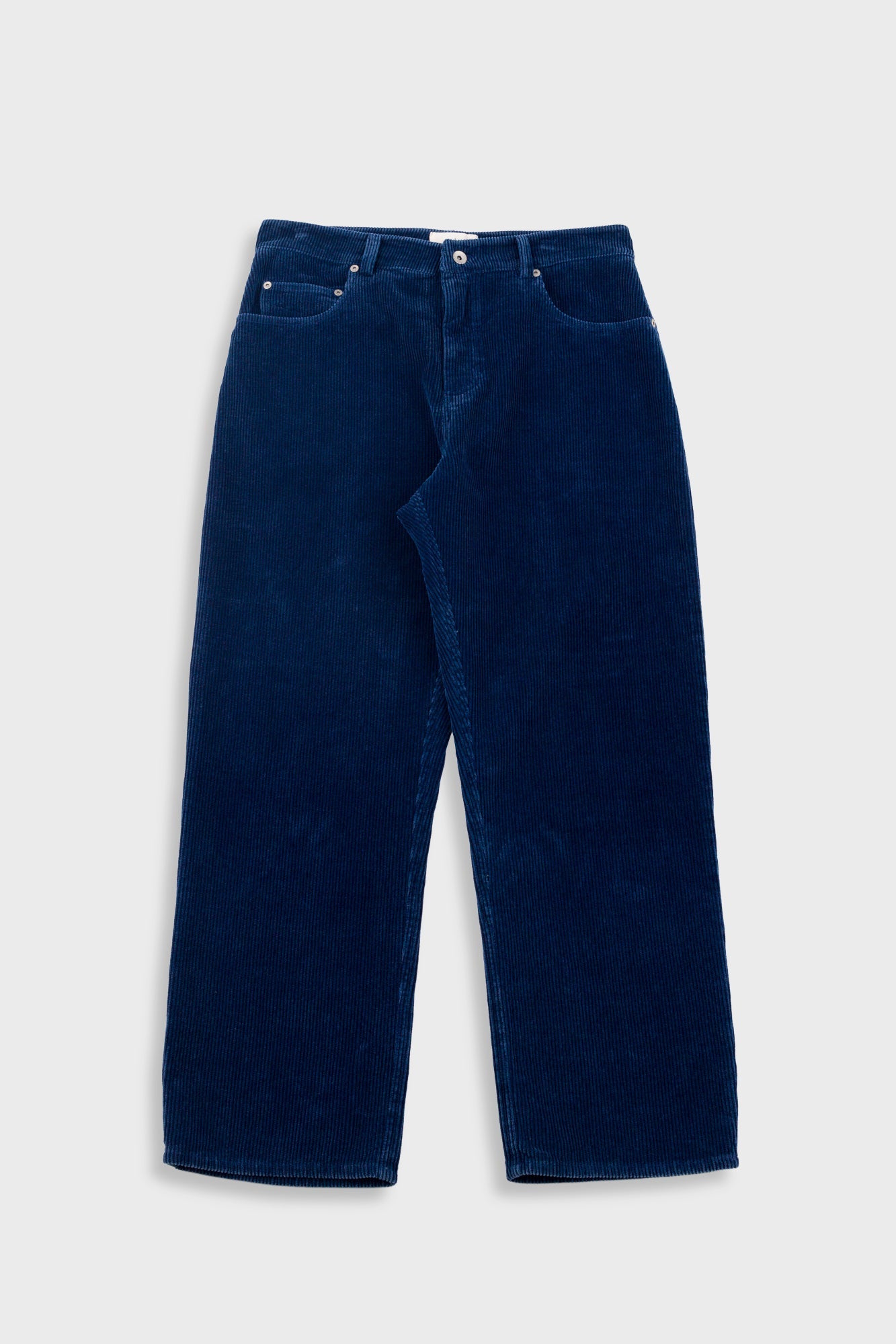 Barrel Leg Trouser - Washed Indigo Cord