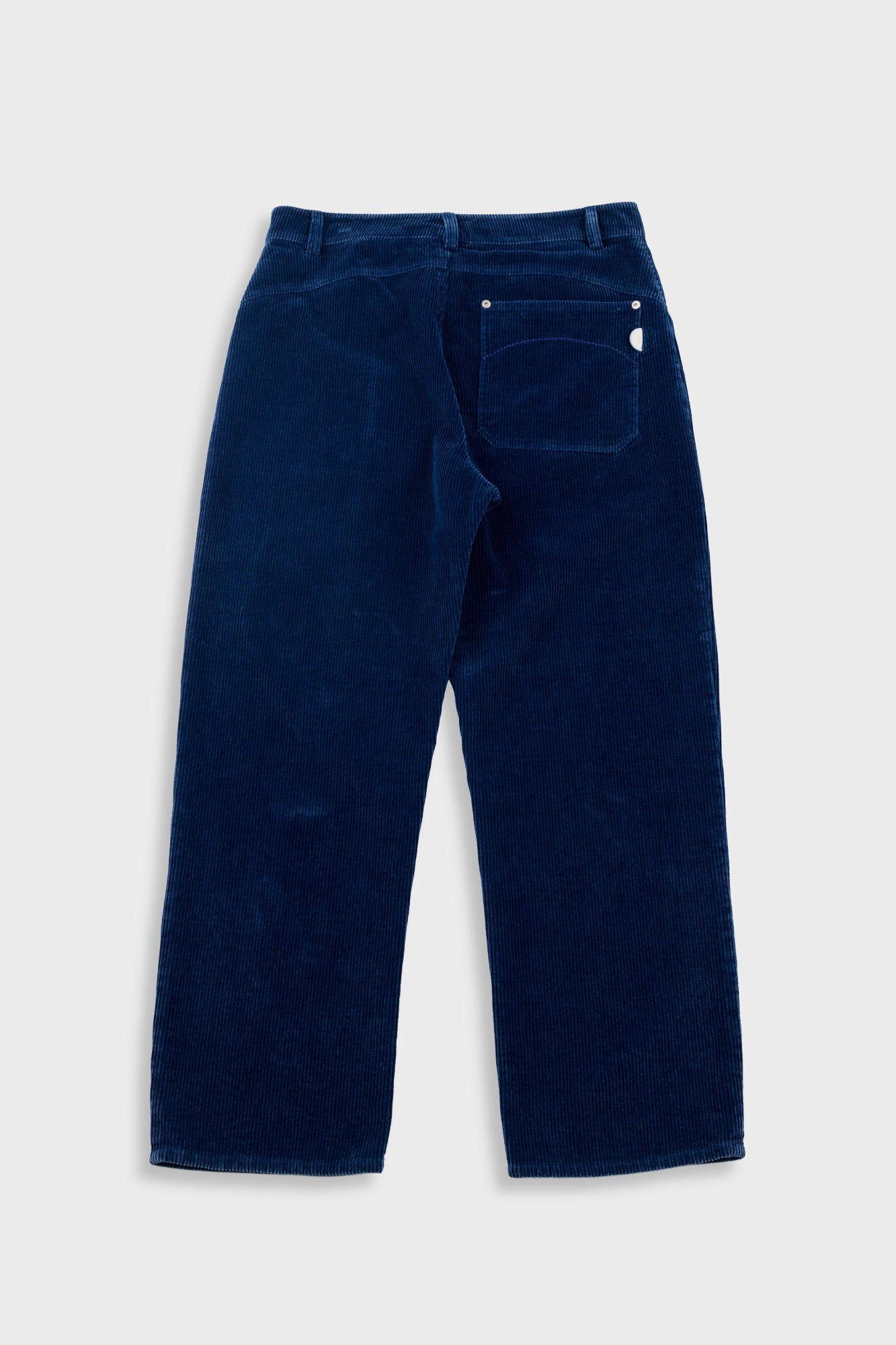 Barrel Leg Trouser - Washed Indigo Cord