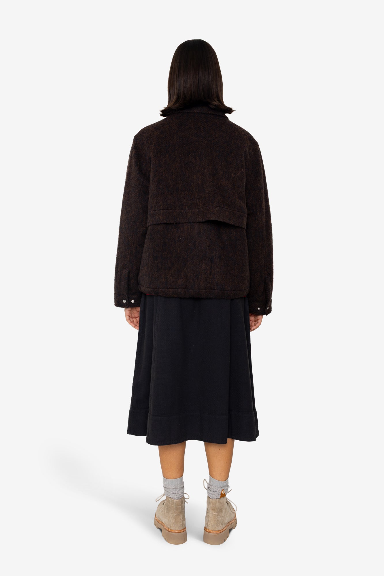 Blouson - Navy Espresso Wool
