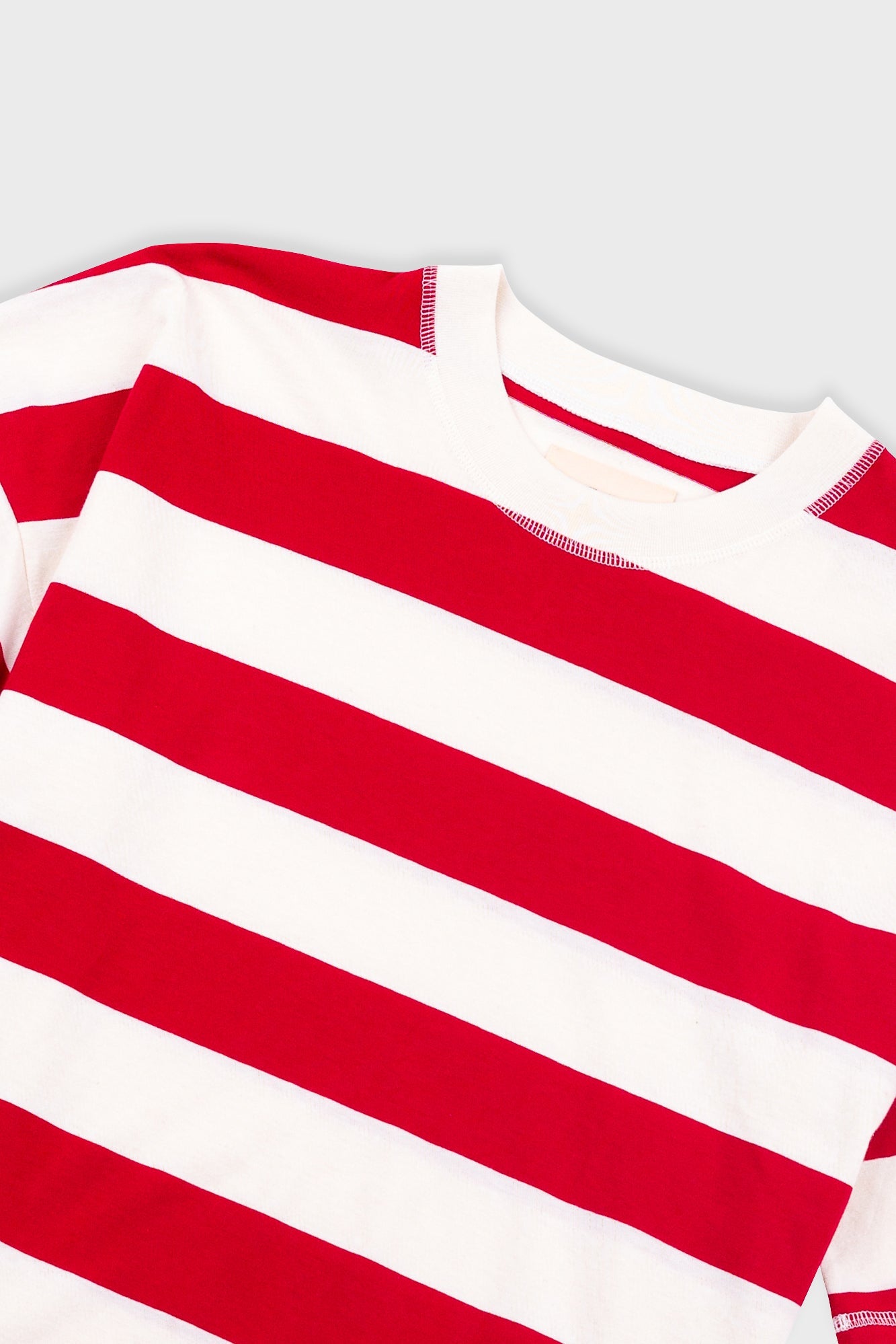 Boyfriend T-Shirt - Carnation Stripe