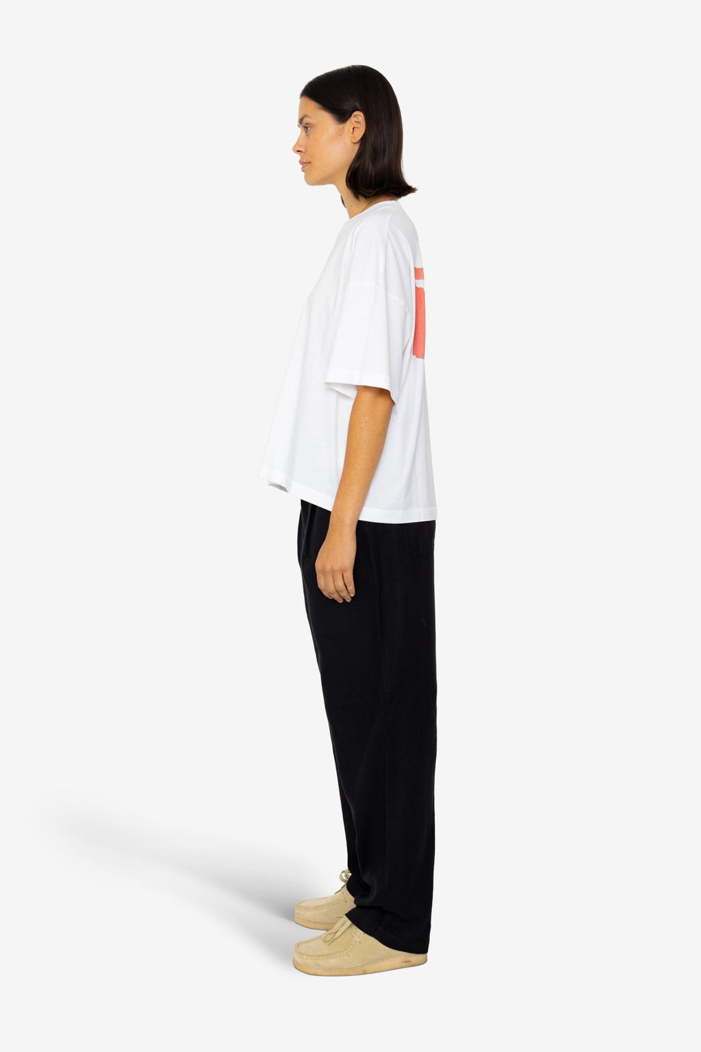 Boyfriend T-Shirt - Graphic White