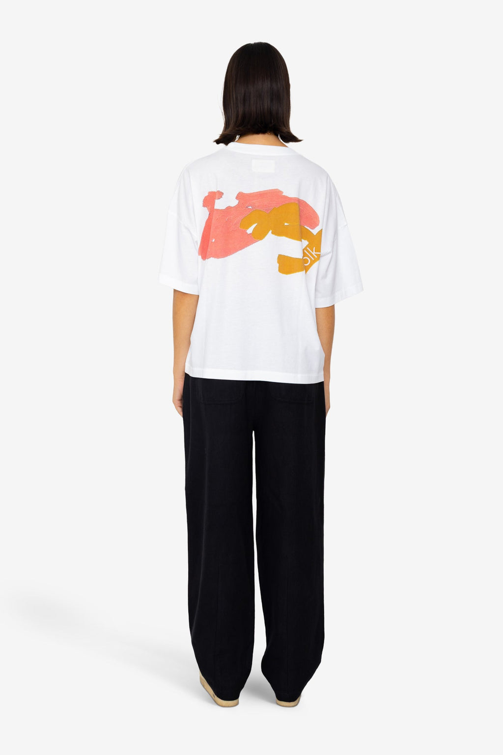 Boyfriend T-Shirt - Graphic White