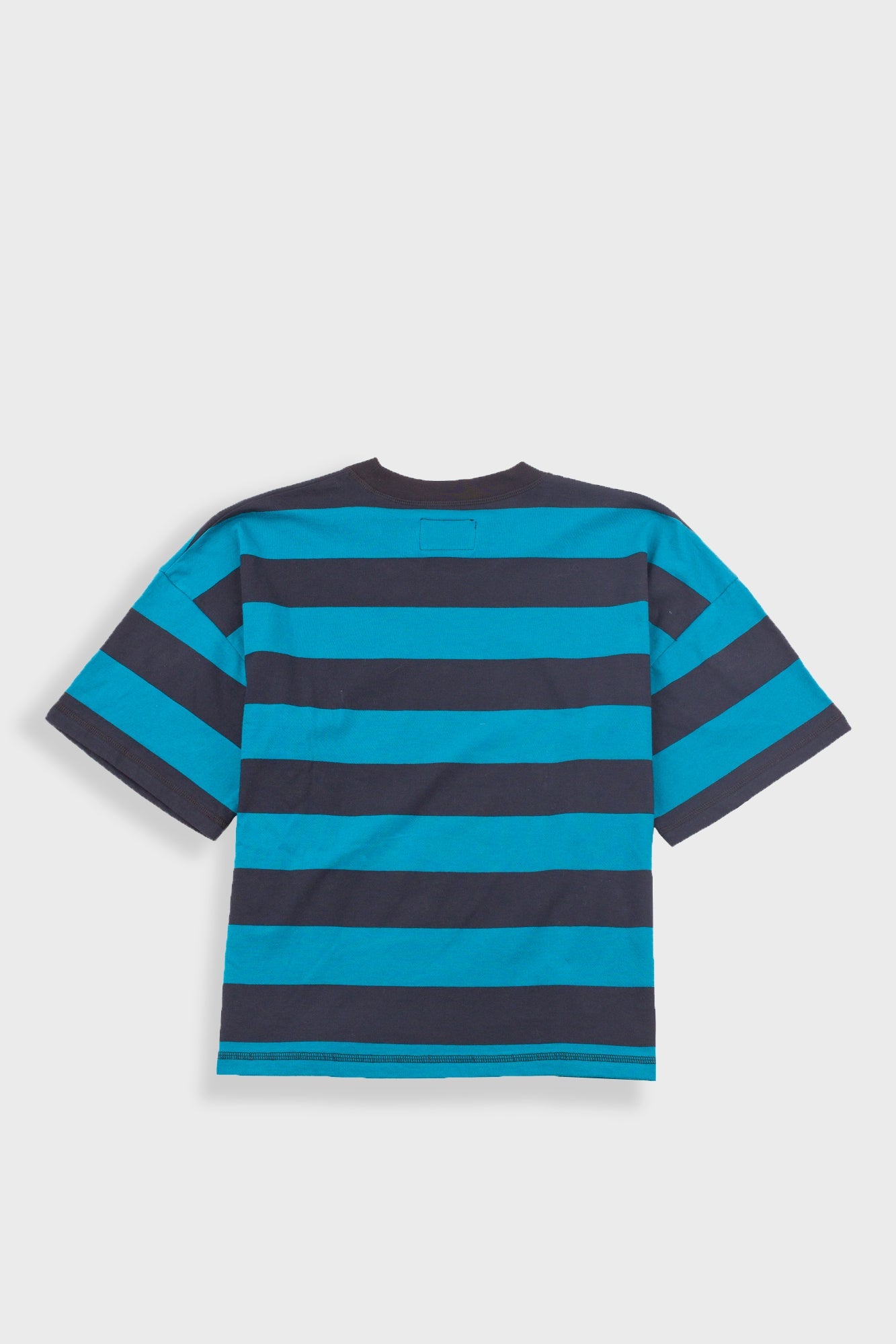 Boyfriend T-Shirt - Navy Teal Stripe