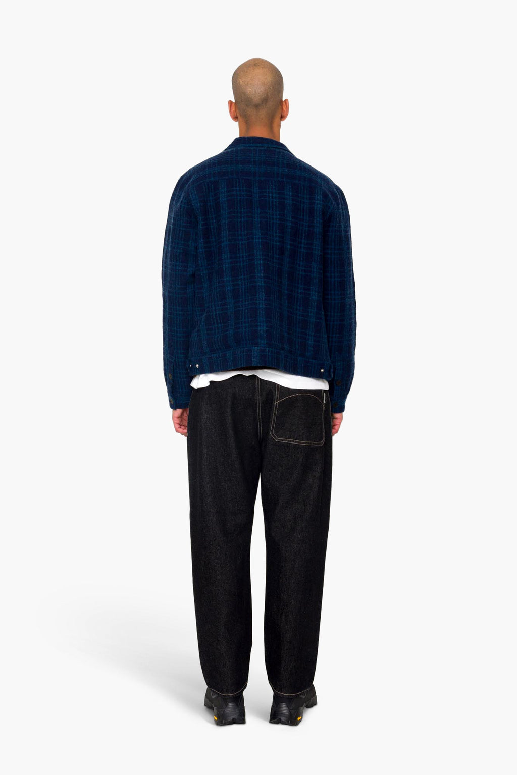 Chain Jacket - Indigo Textured Check