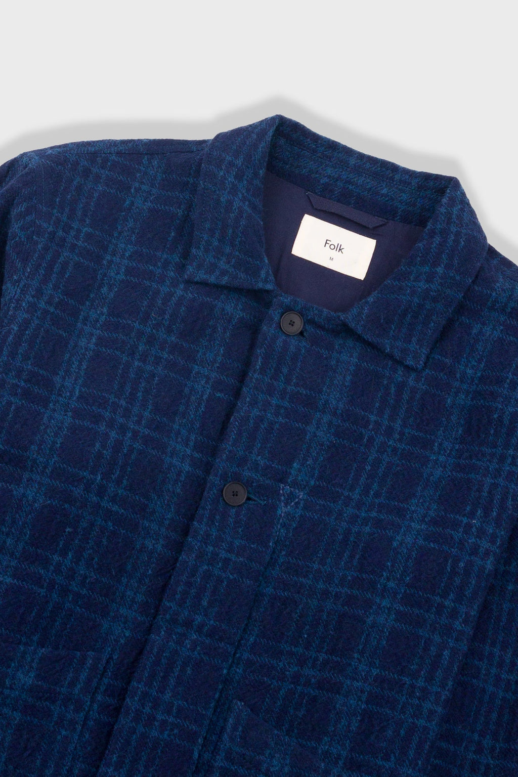 Chain Jacket - Indigo Textured Check