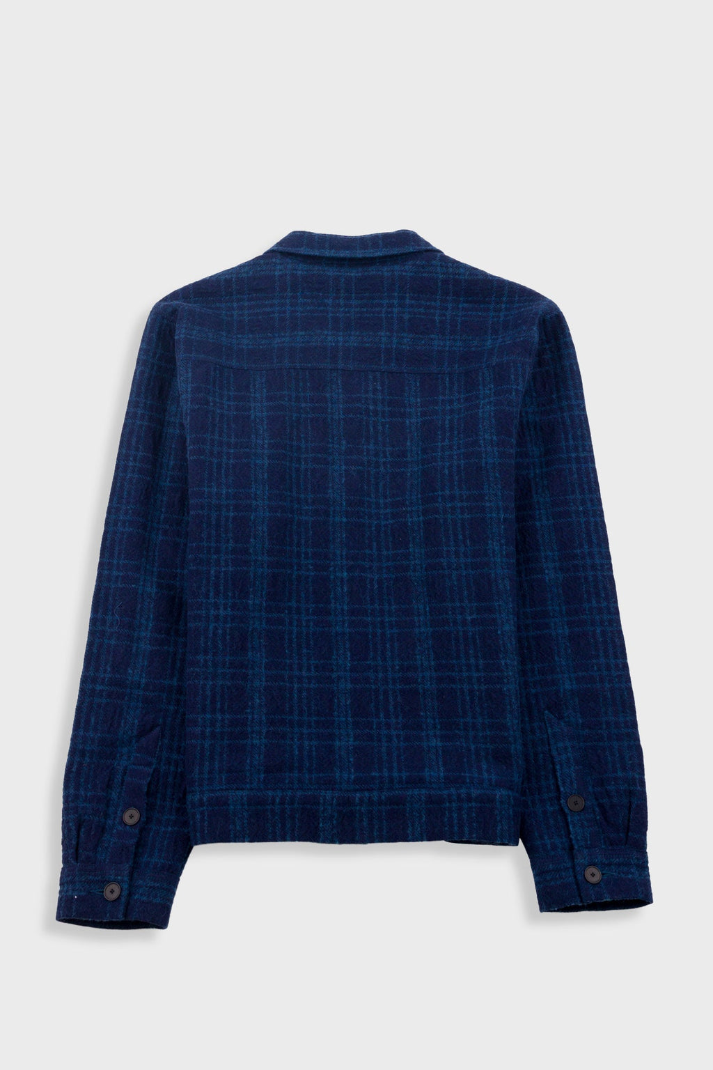 Chain Jacket - Indigo Textured Check