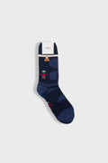 Chunky Wool People Socks - Blue