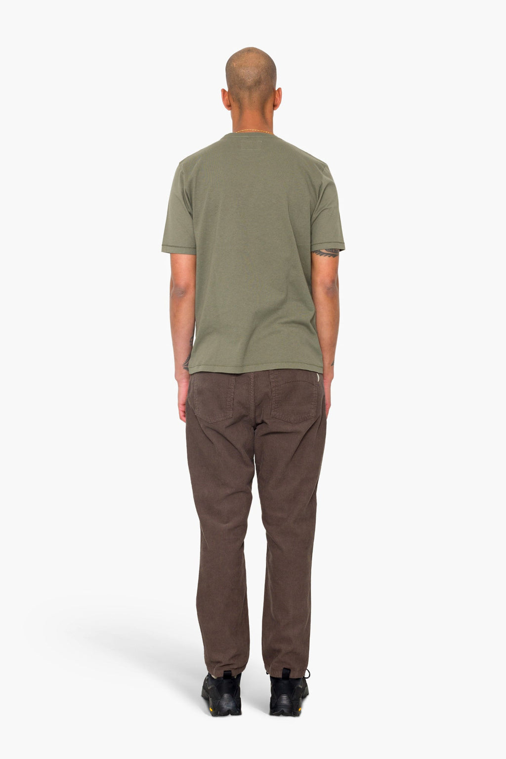 Contrast Sleeve T-Shirt - Olive