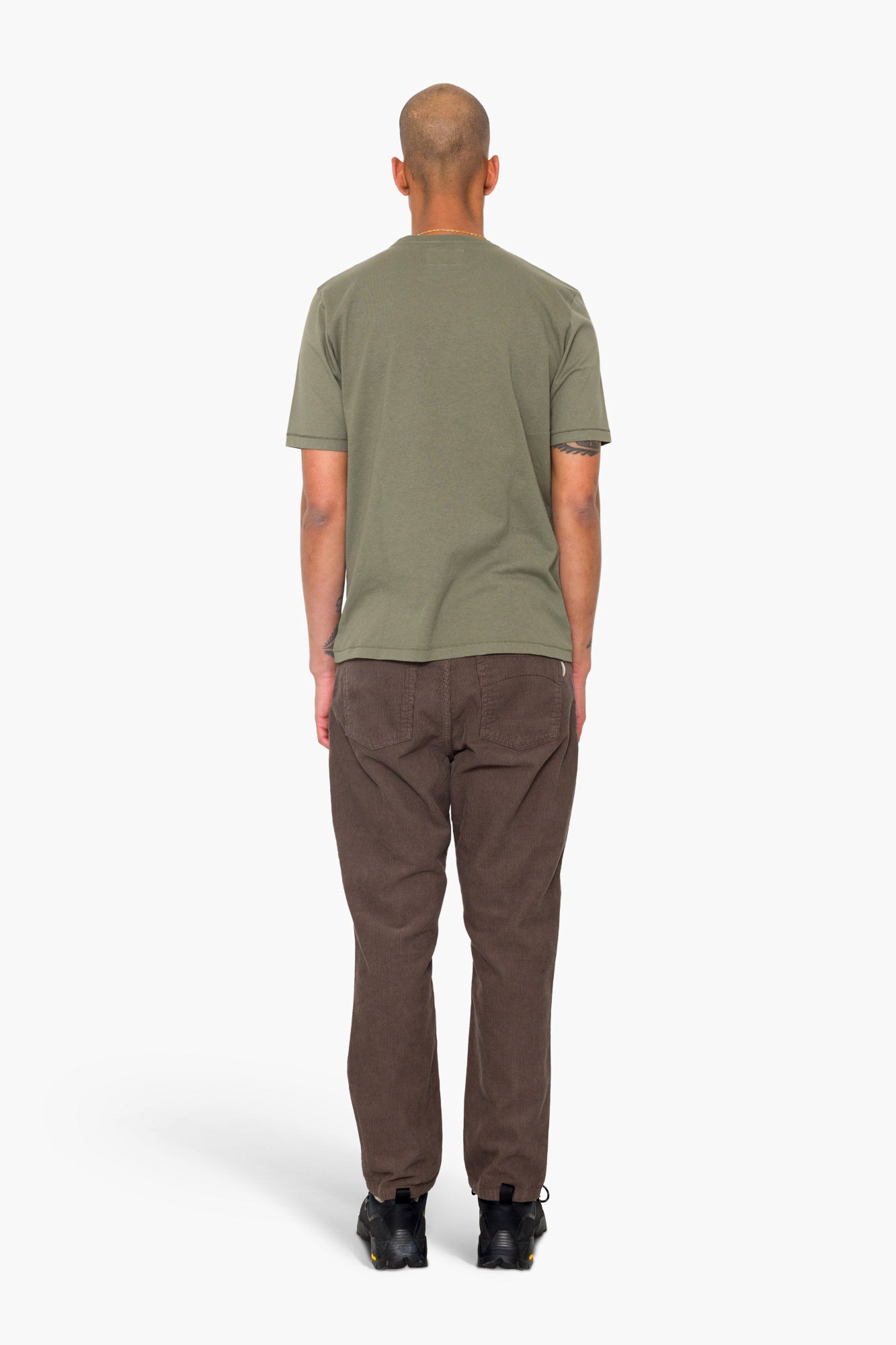 Contrast Sleeve T-Shirt - Olive