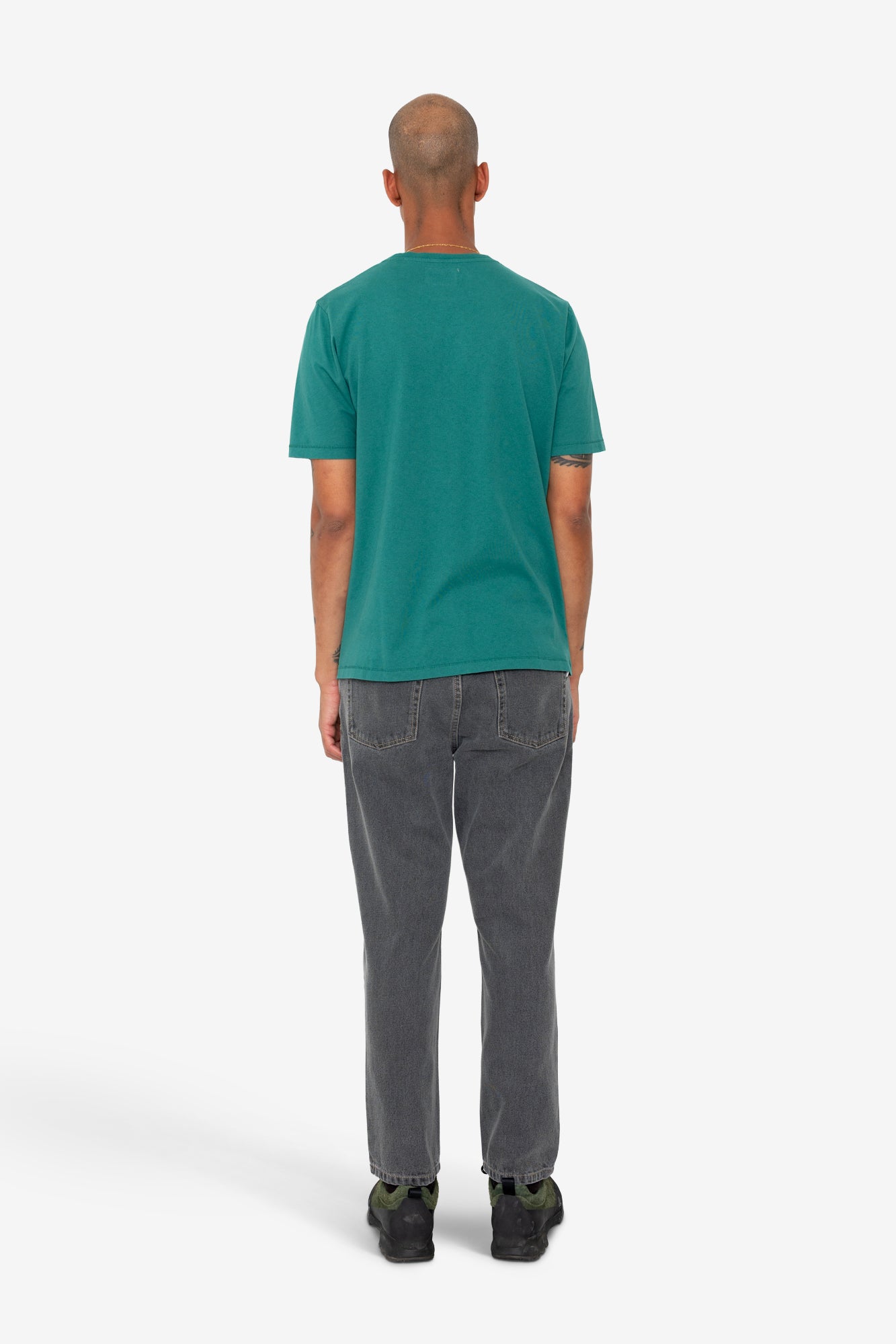 Contrast Sleeve T-Shirt - Phthalo Green