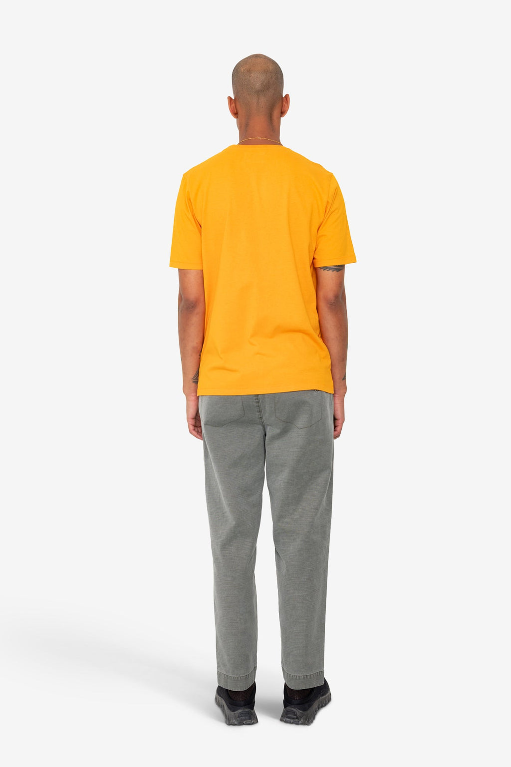 Contrast Sleeve T-Shirt - Pumpkin