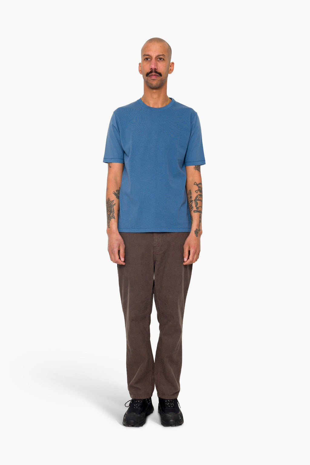 Contrast Sleeve T-Shirt - Soft Blue