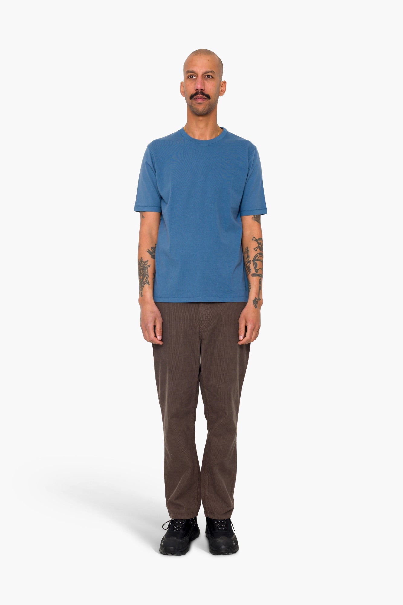 Contrast Sleeve T-Shirt - Soft Blue