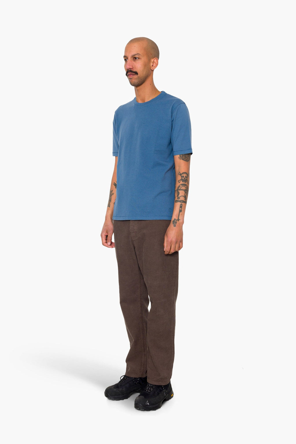 Contrast Sleeve T-Shirt - Soft Blue