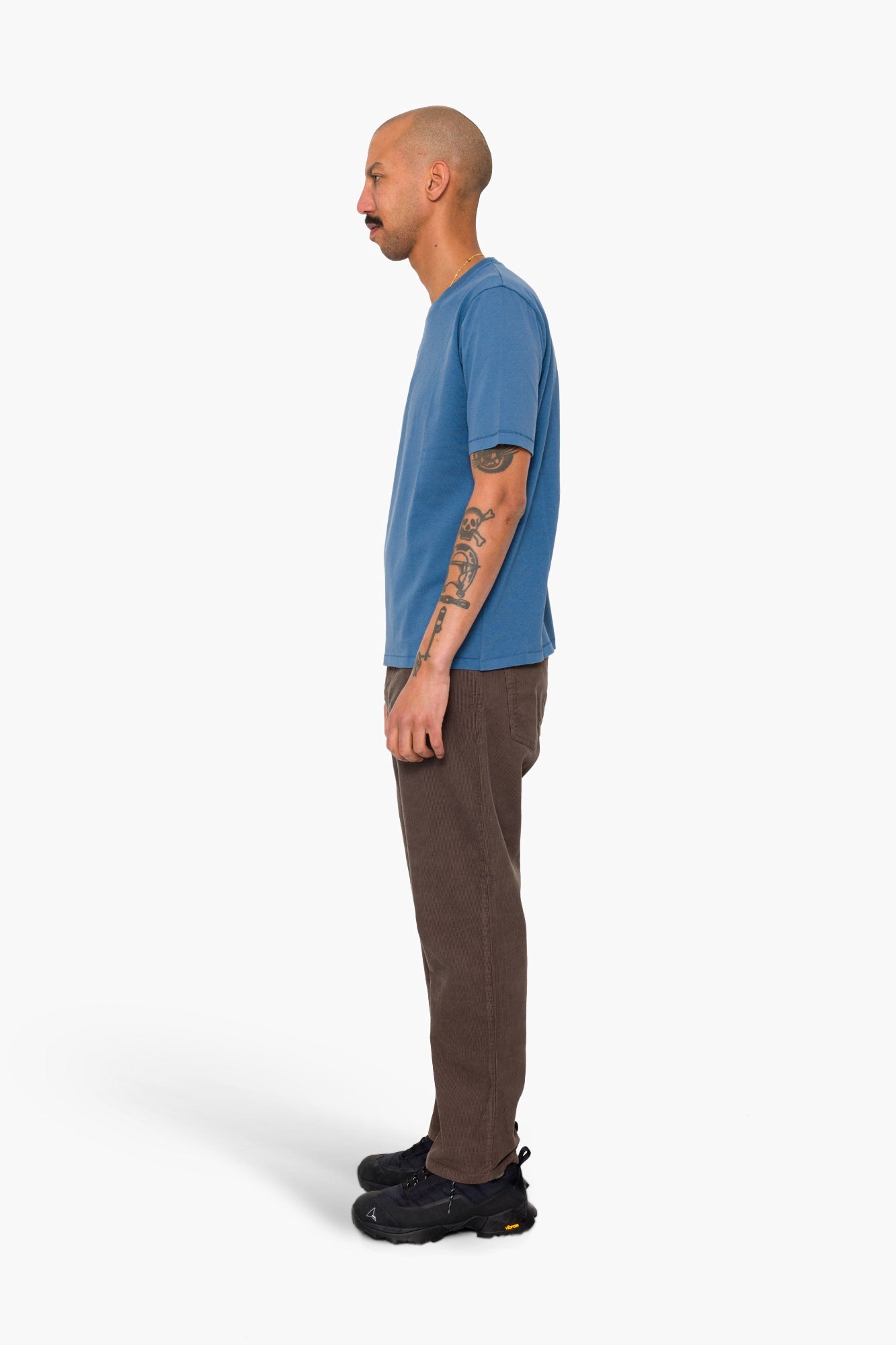 Contrast Sleeve T-Shirt - Soft Blue