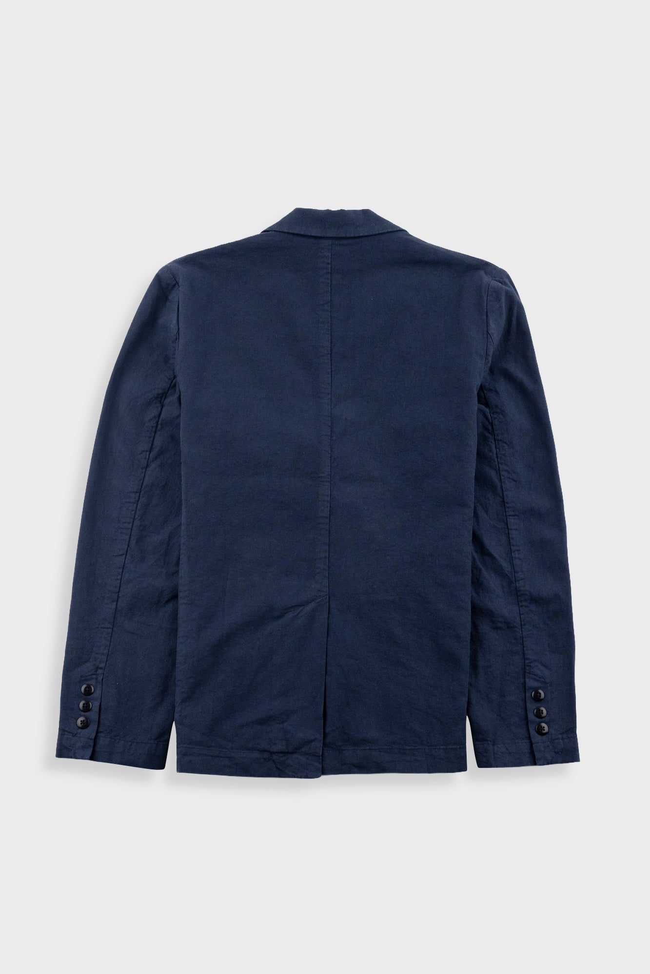 Cotton Linen Blazer - Dark Navy