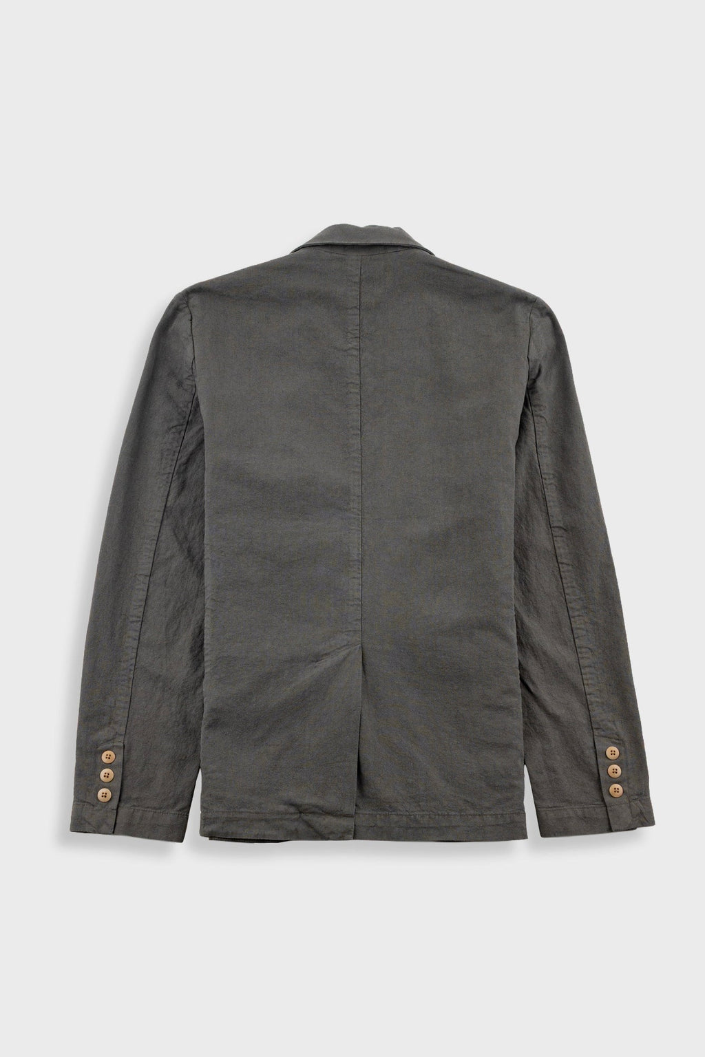 Cotton Linen Blazer - Dark Sage