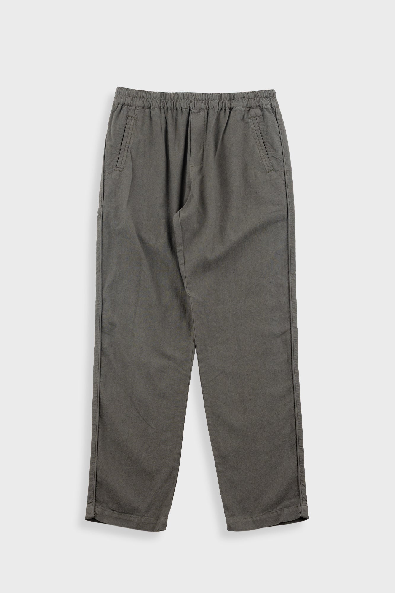 Cotton Linen Trouser - Dark Sage