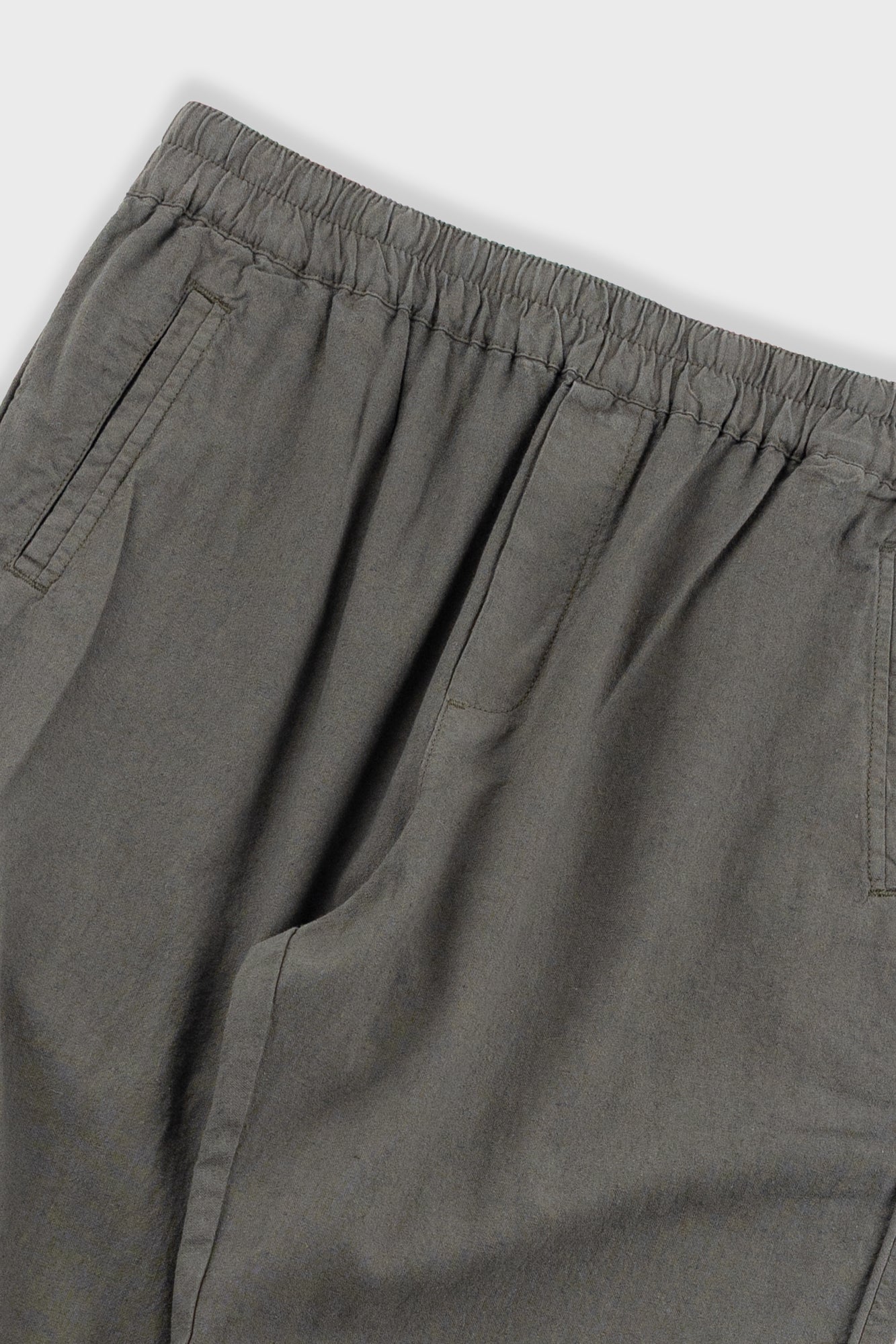 Cotton Linen Trouser - Dark Sage