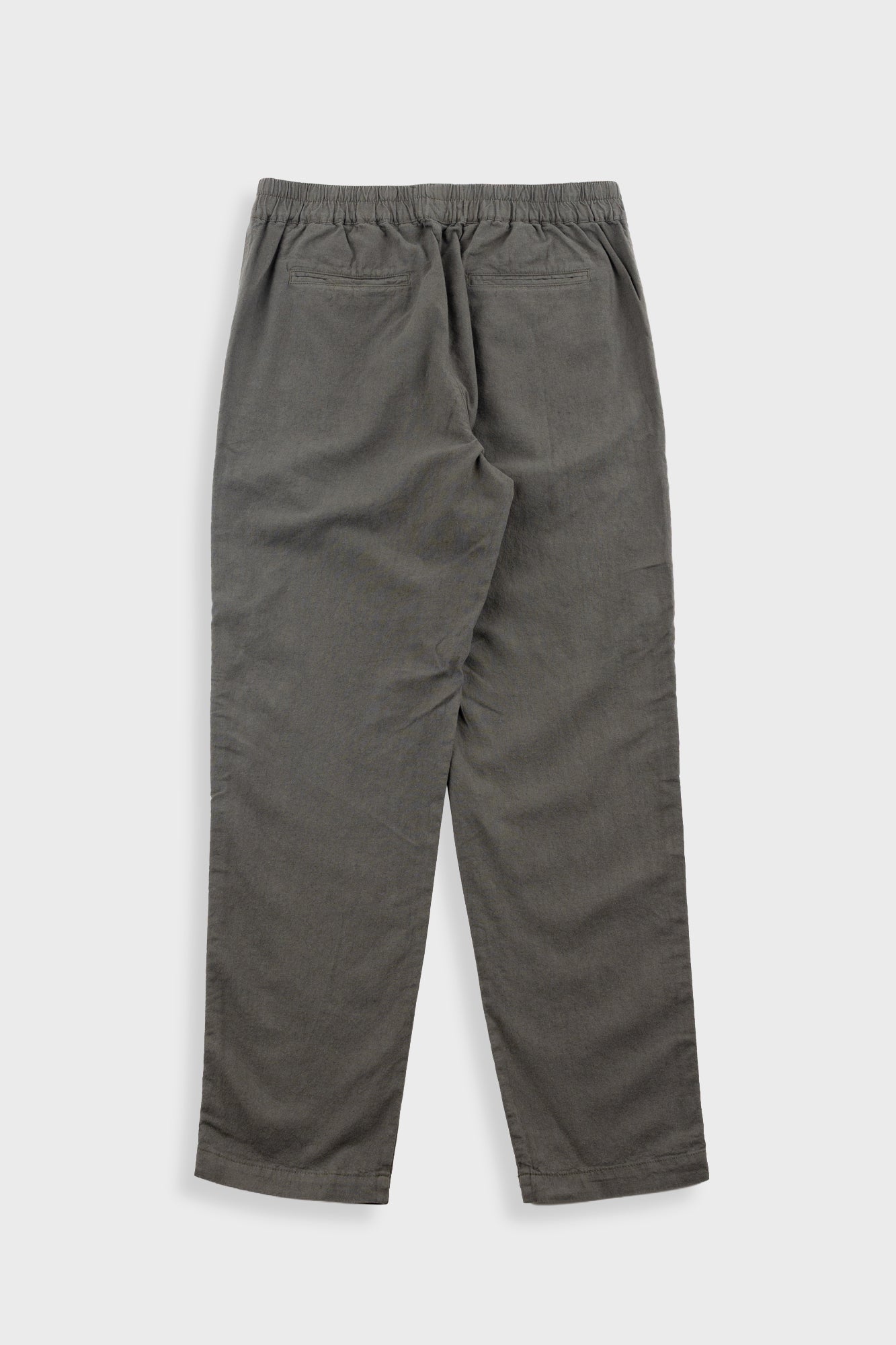 Cotton Linen Trouser - Dark Sage