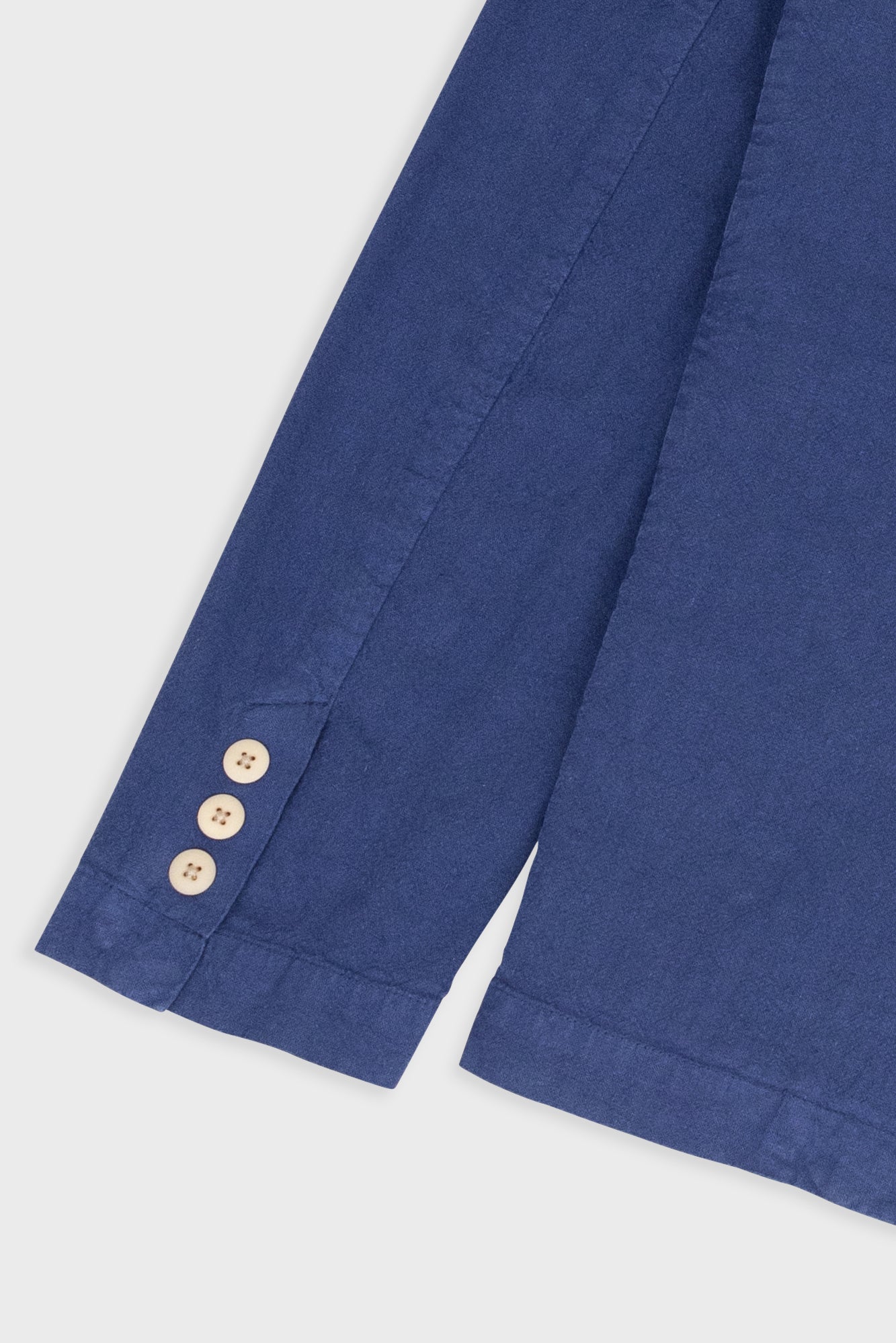 Cotton Linen Blazer - Deep Blue