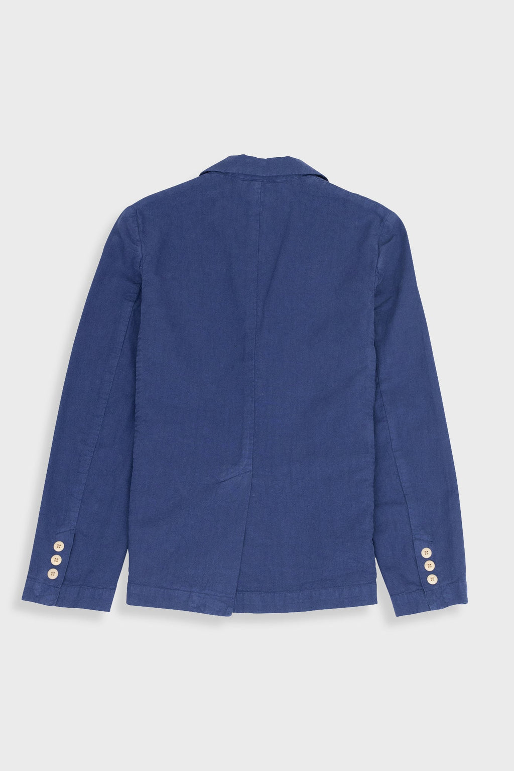 Cotton Linen Blazer - Deep Blue