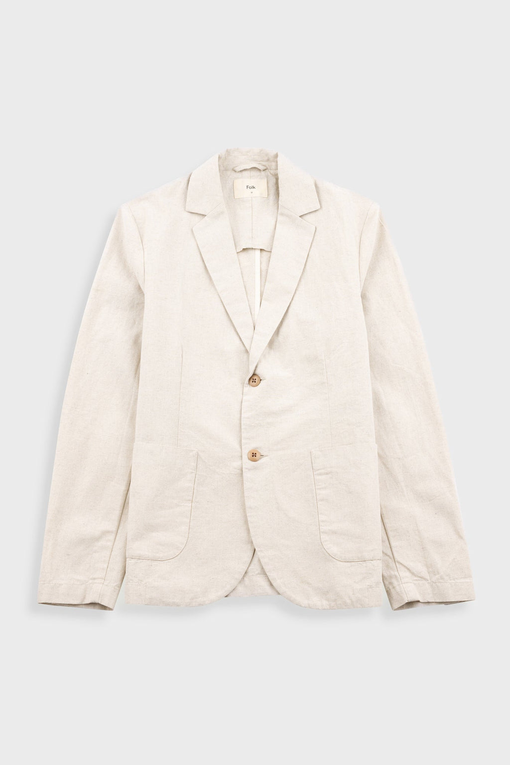 Cotton Linen Blazer - Natural Linen Canvas